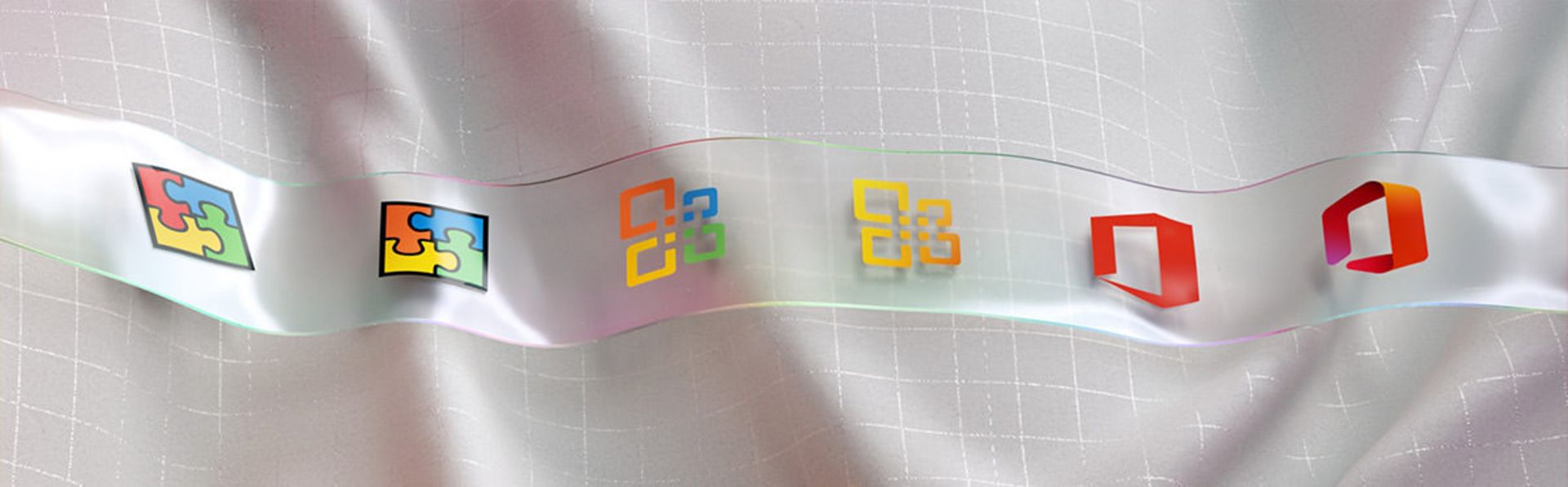 سیر تکاملی آیکون آفیس مایکروسافت