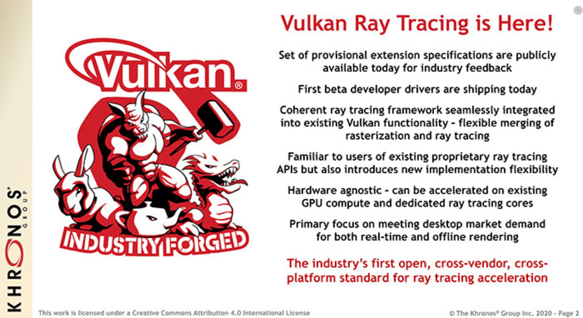 Vulkan API Ray Tracing