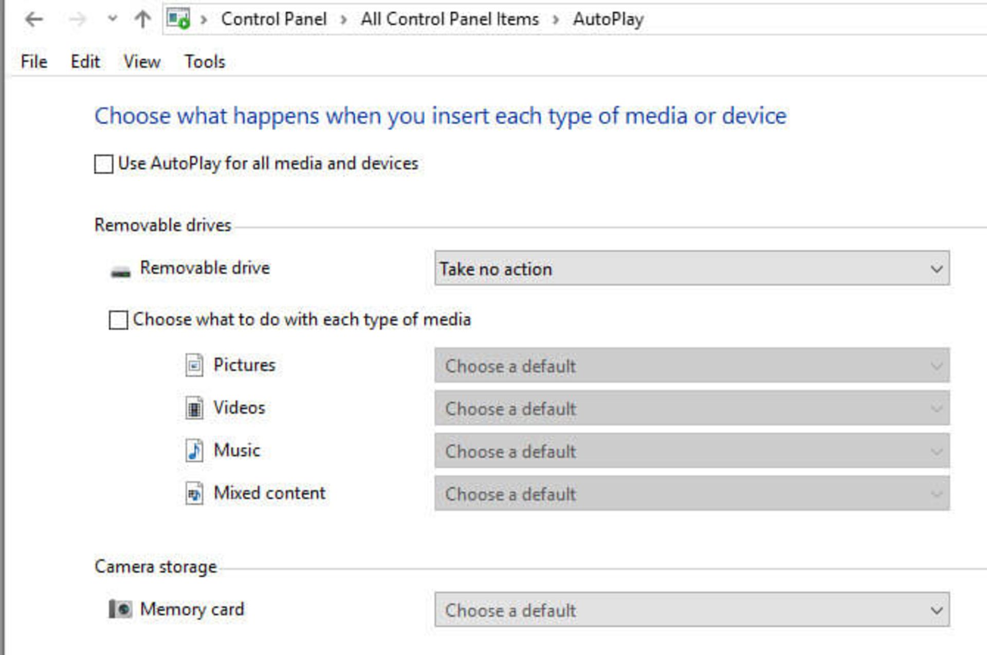روش تغییر تنظیمات پیش‌فرض AutoPlay در ویندوز 10 - 2