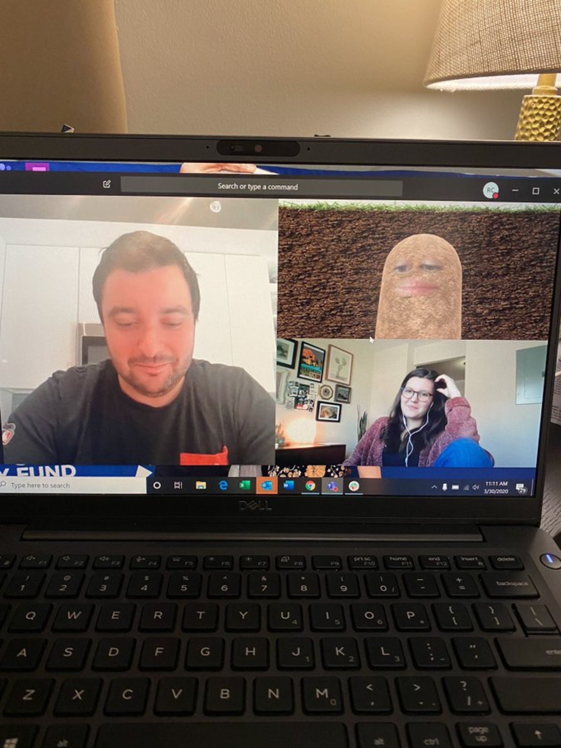 تبدیل شدن به سیب زمینی در مایکروسافت تیمز