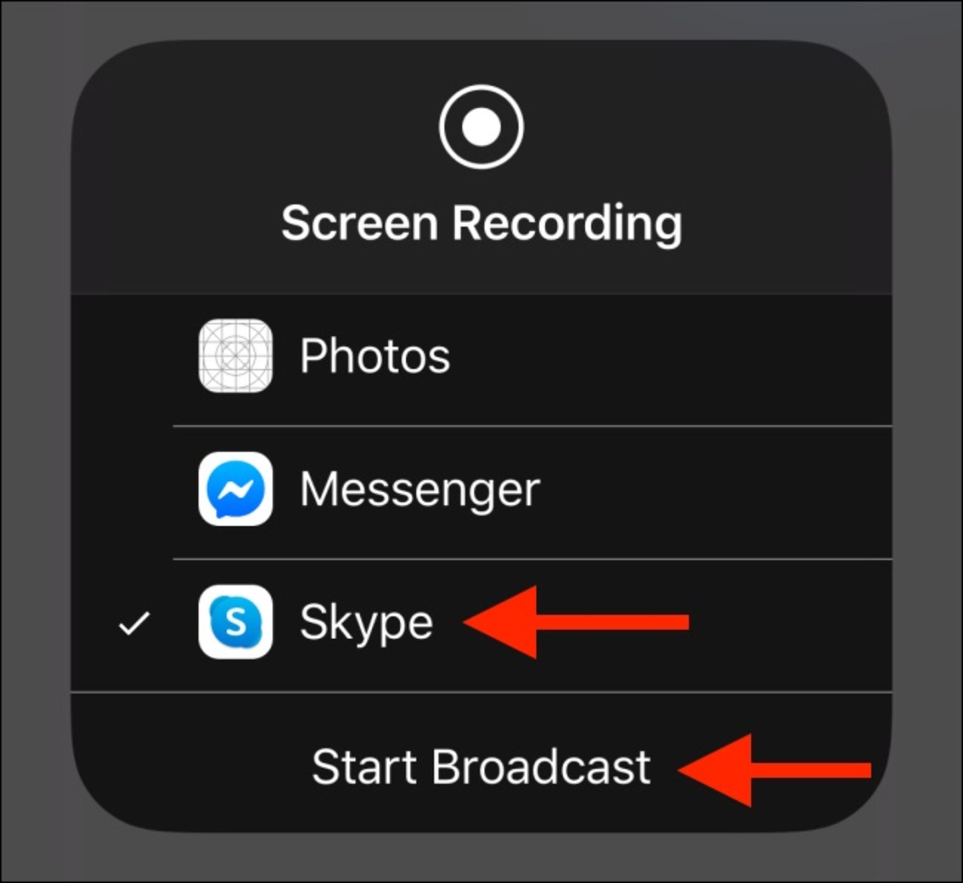 روش اشتراک‌گذاری نمایشگر آیفون با اسکایپ - 4