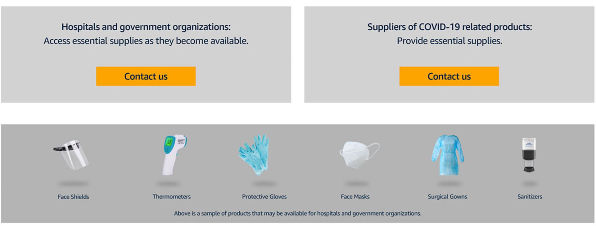 صفحه اختصاصی آمازون برای فروش تجهیزات پزشکی به بیمارستان ها