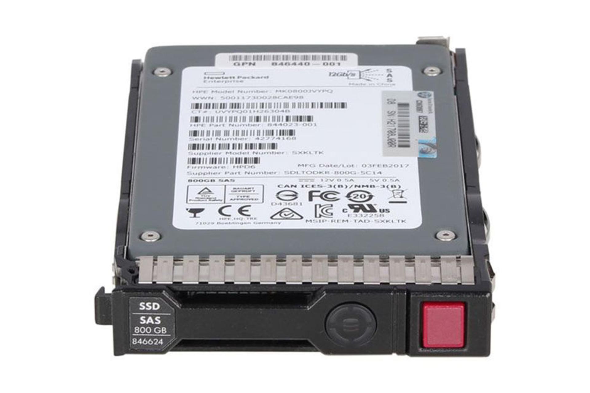 اچ پی ای MO0800JEFPB SAS ظرفیت 800 گیگابایت / HPE MO0800JEFPB SAS 800GB