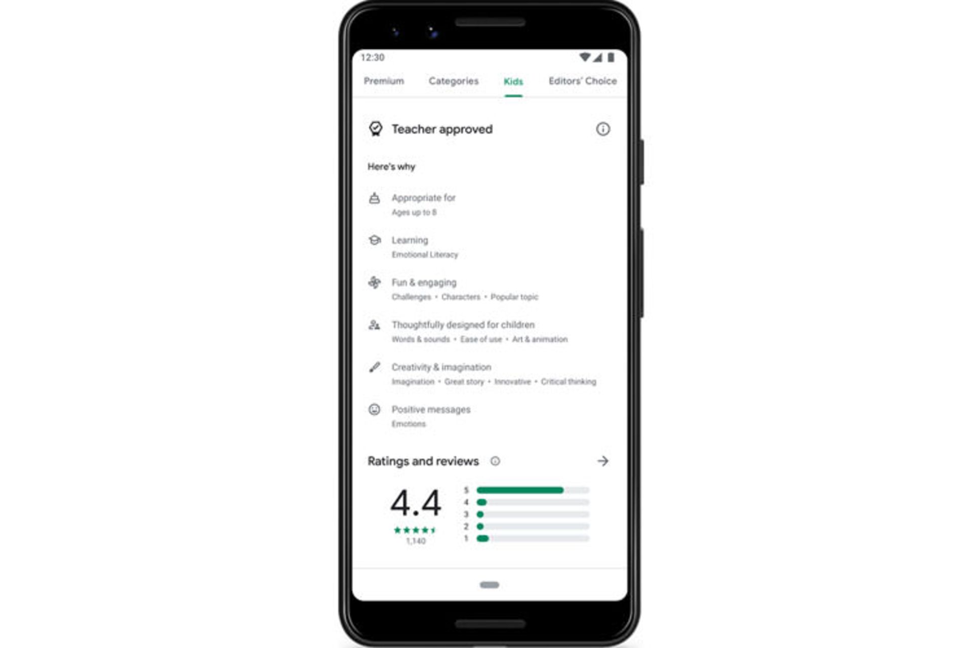 بخش کودکان گوگل پلی