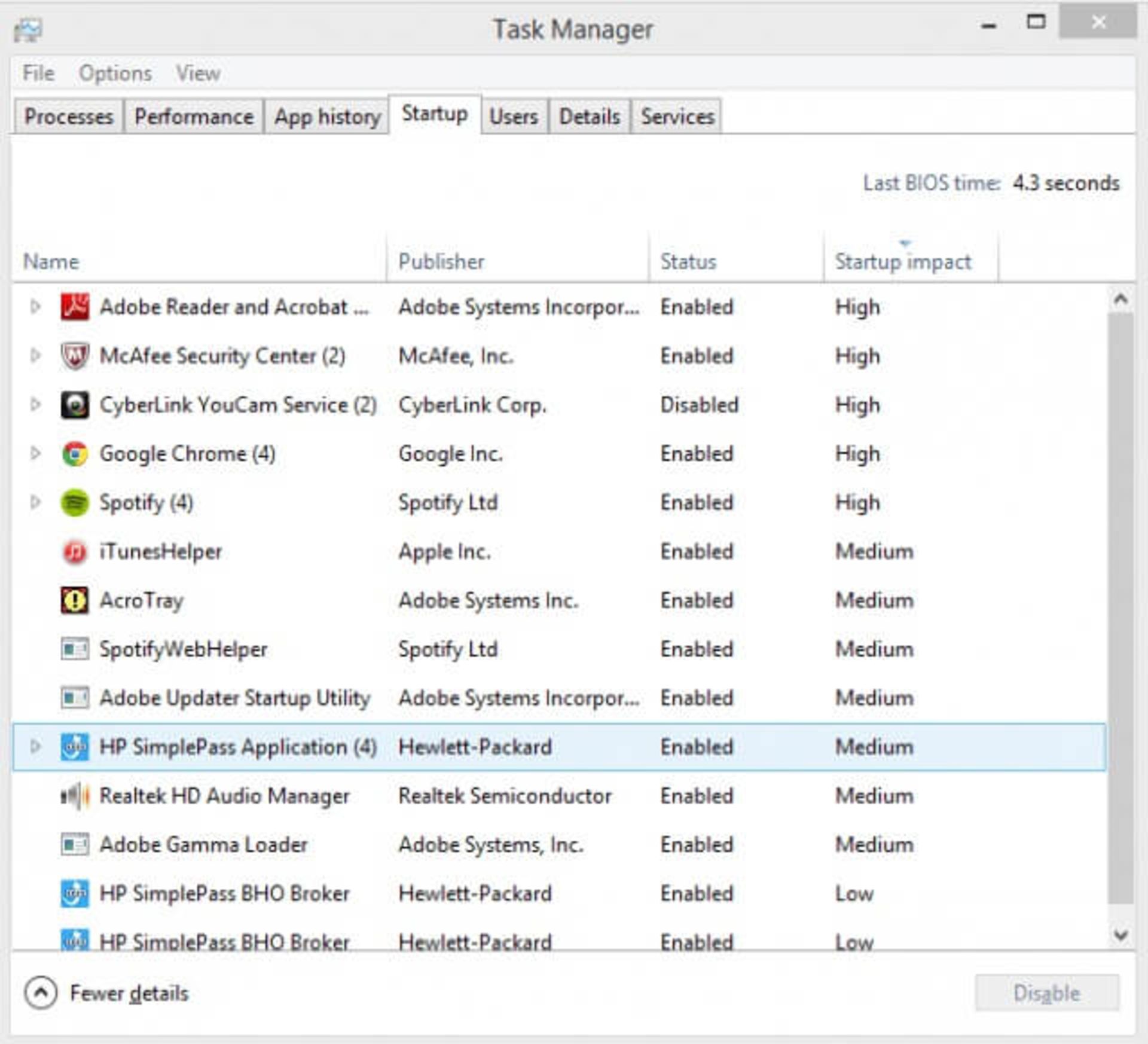 مدیریت اجرای برنامه‌ها در ویندوز 8