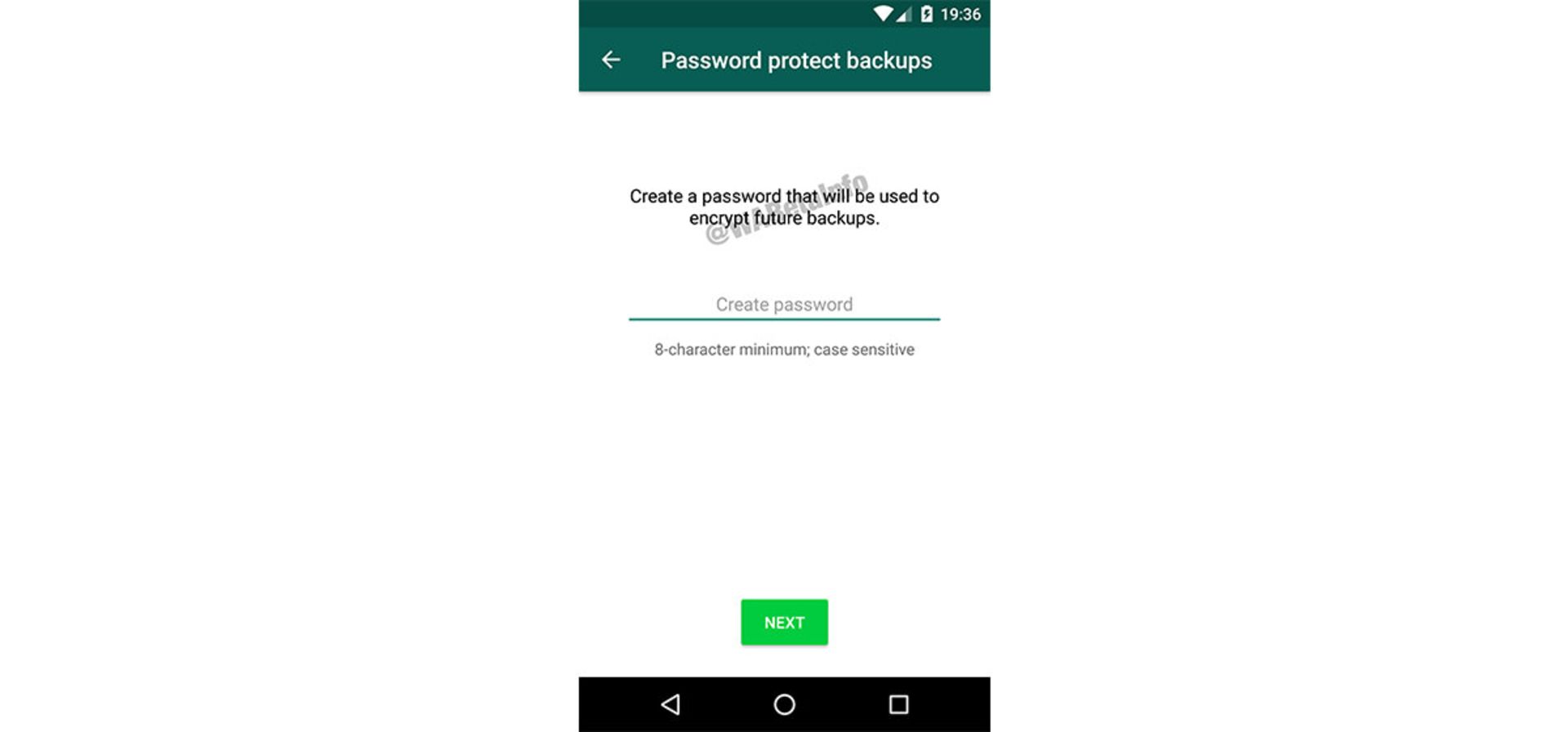 رمزگذاری روی بکاپ‌ها در واتساپ 