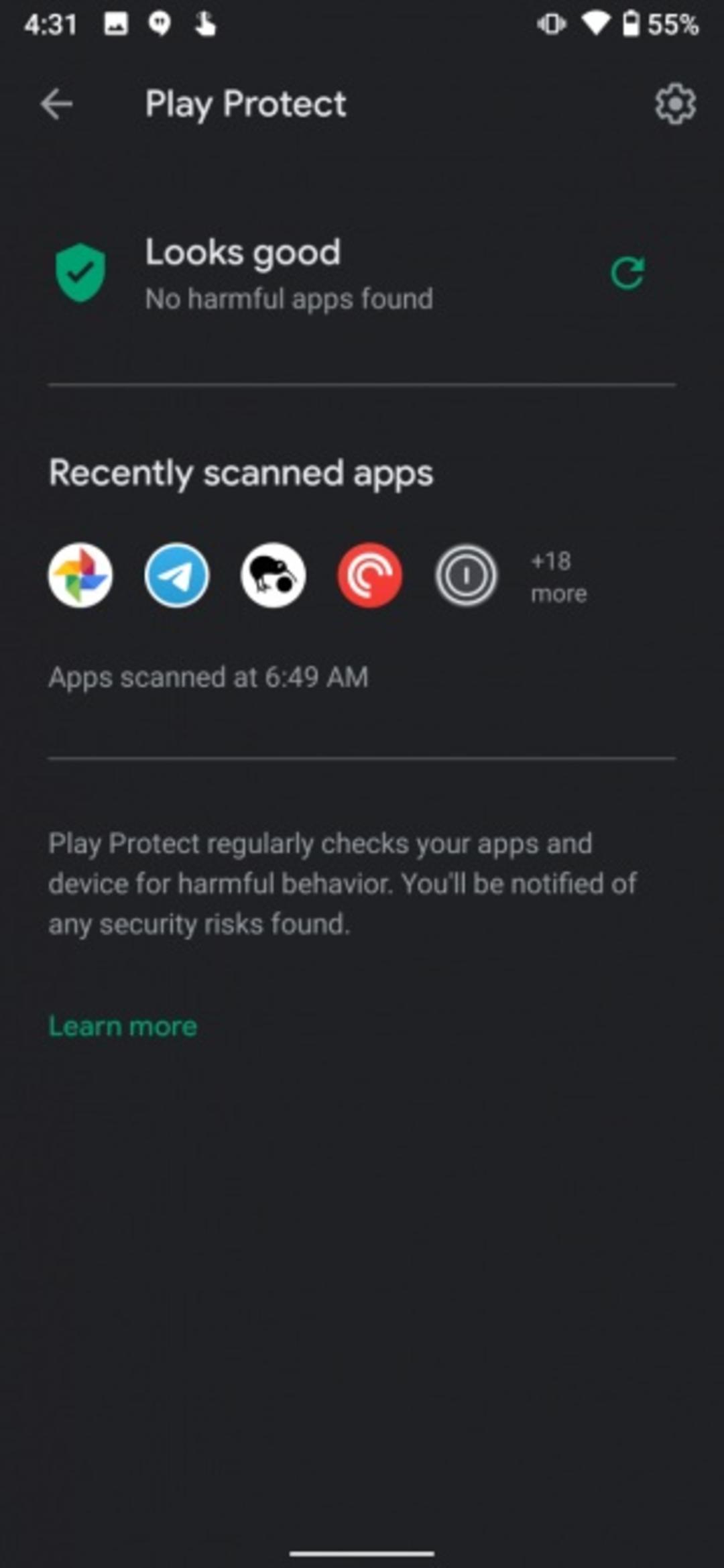 محافظ گوگل پلی / Google Play Protect