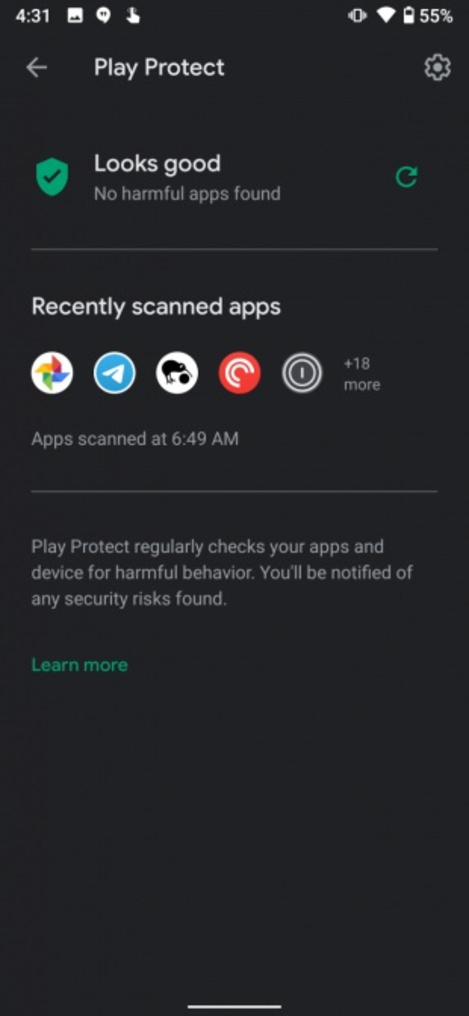 محافظ گوگل پلی / Google Play Protect