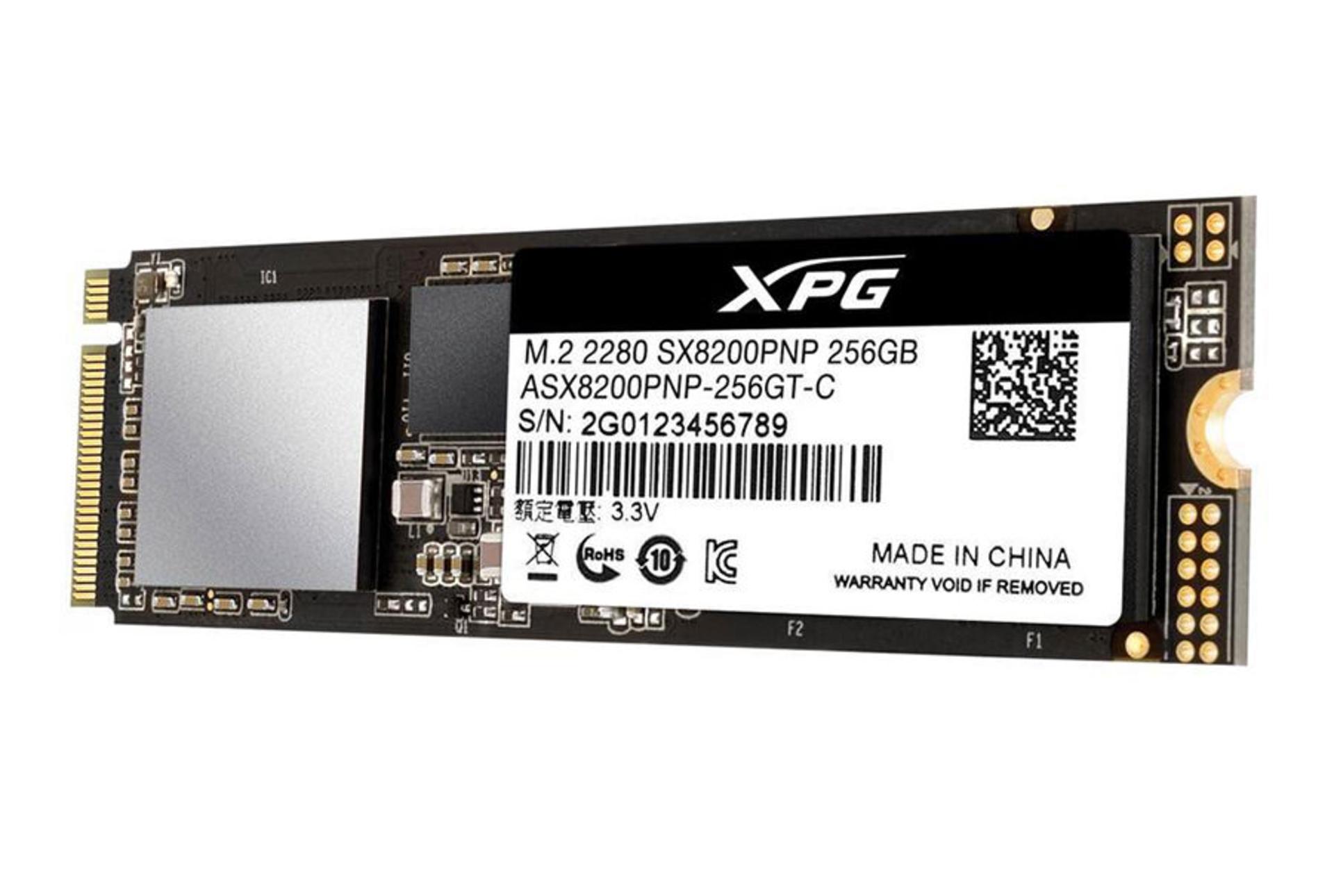 ای دیتا XPG SX8200 Pro PCIe M.2 ظرفیت 256 گیگابایت /  ADATA XPG SX8200 Pro PCIe M.2 256GB