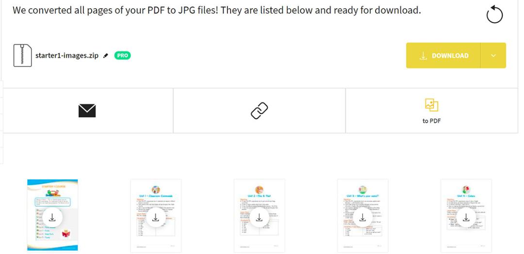 تبدیل PDF به عکس وبسایت  smallpdf