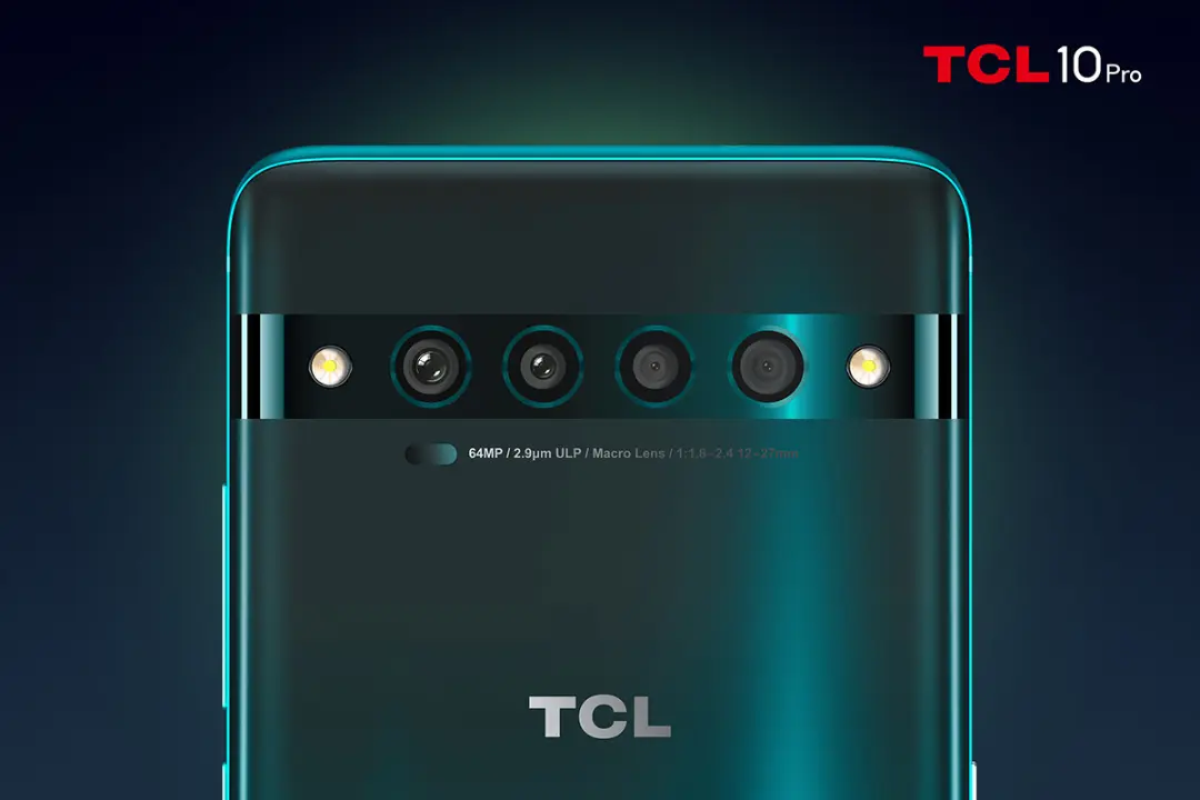  گوشی تی سی ال ۱۰ پرو / TCL 10 Pro از نمای پشت سبز