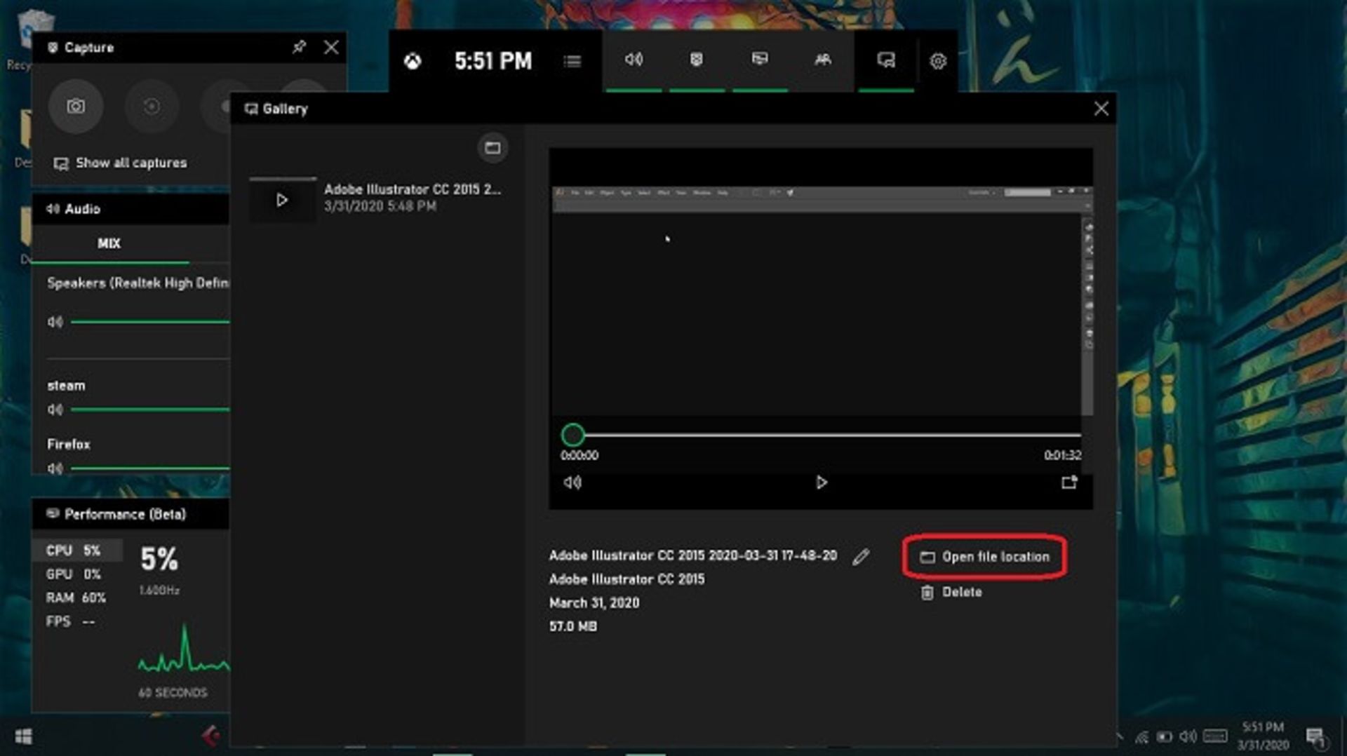 استفاده از Xbox Game Bar در ویندوز ۱۰ - 5