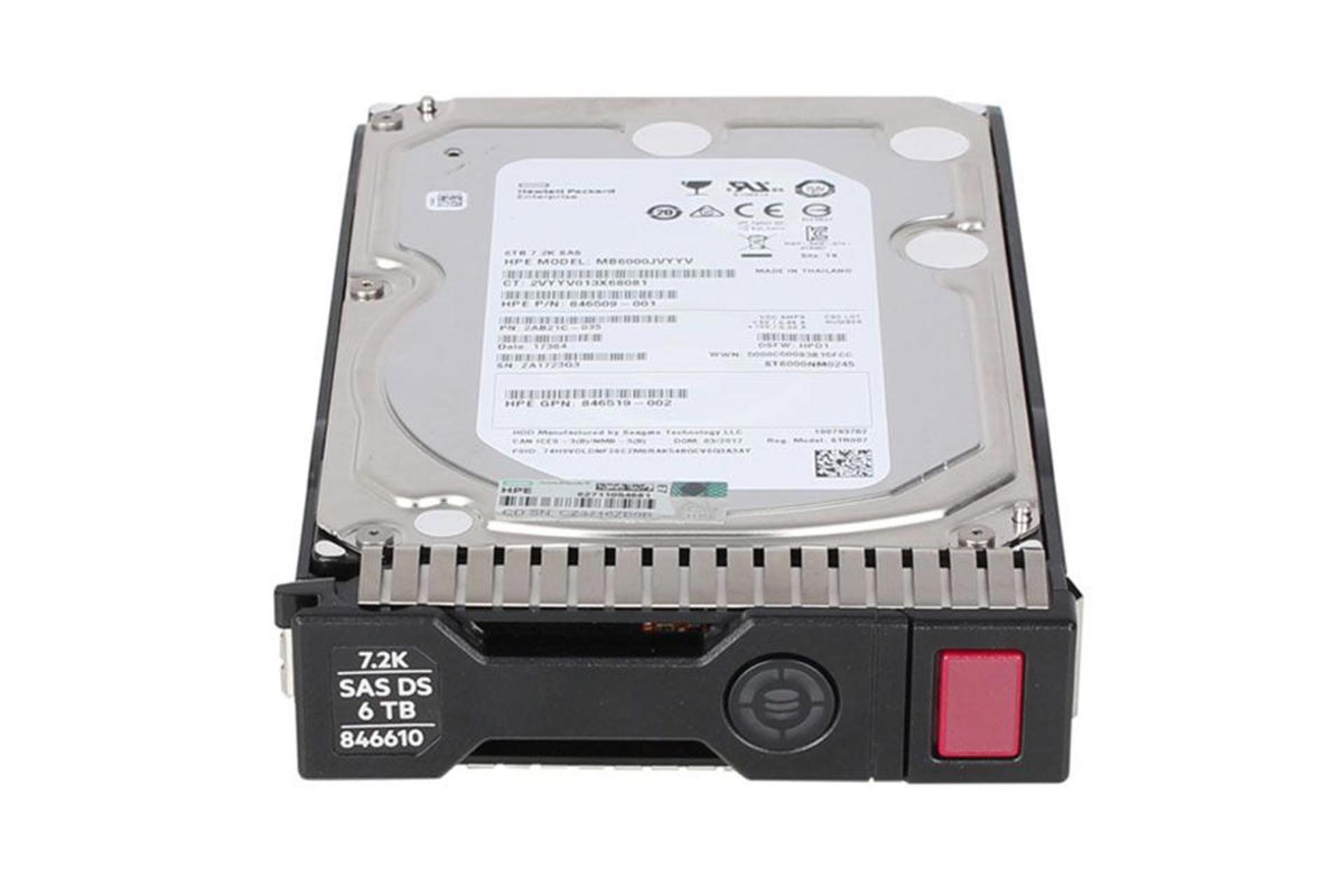 اچ پی ای MB6000JEQNN SAS ظرفیت 6 ترابایت / HPE MB6000JEQNN SAS 6TB