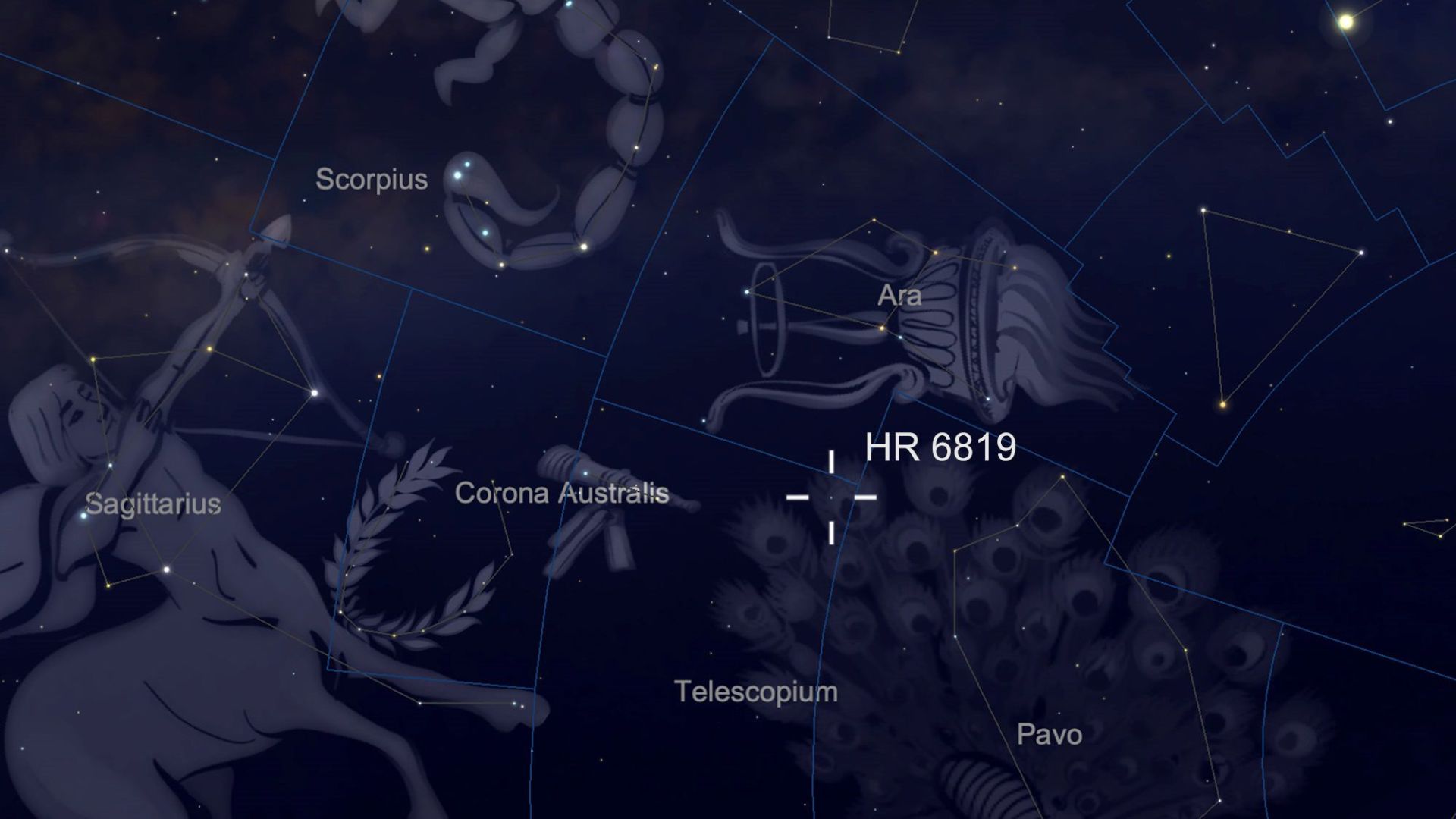 مرجع متخصصين ايران منظومه HR 6819 در آسمان شب