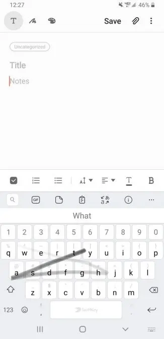استفاده از قابلیت Swipe Typing - 2