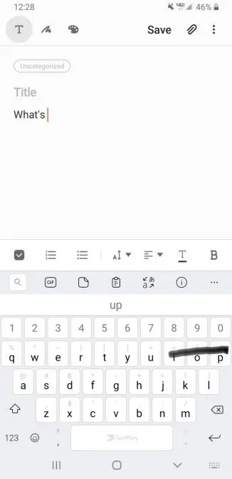 استفاده از قابلیت Swipe Typing - 1