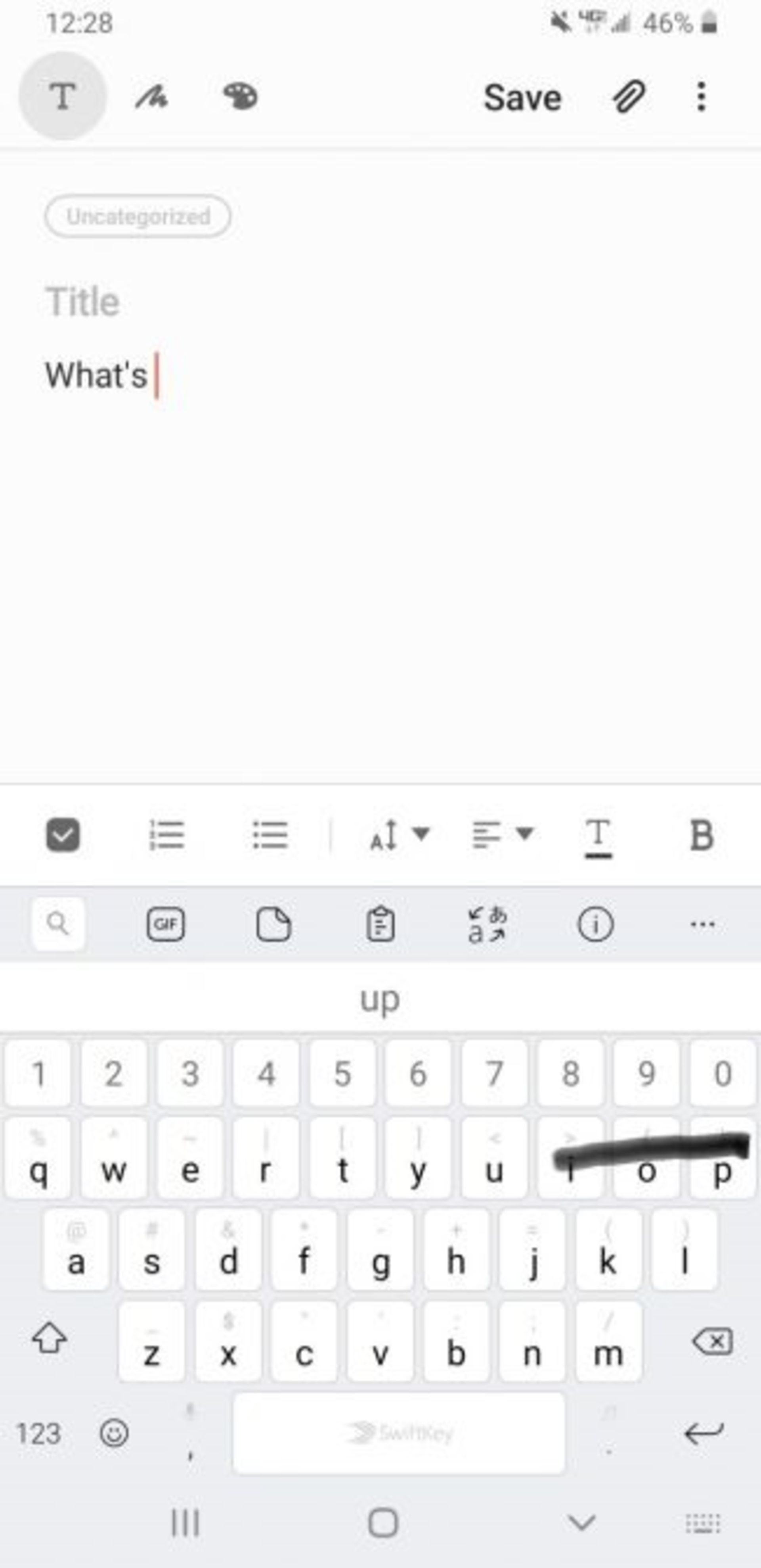 استفاده از قابلیت Swipe Typing - 1