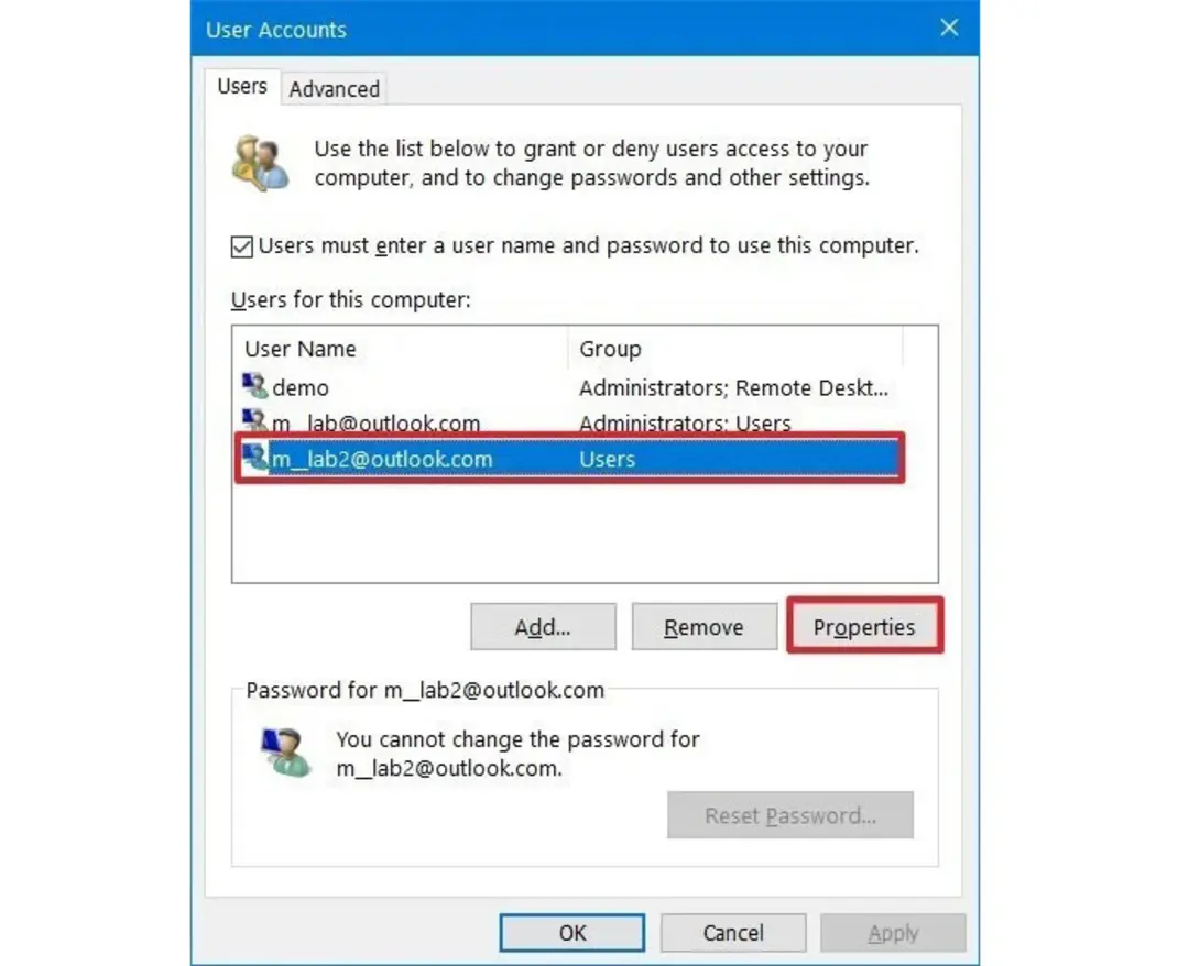 روش تغییر یوزر اکانت با User Accounts - 1