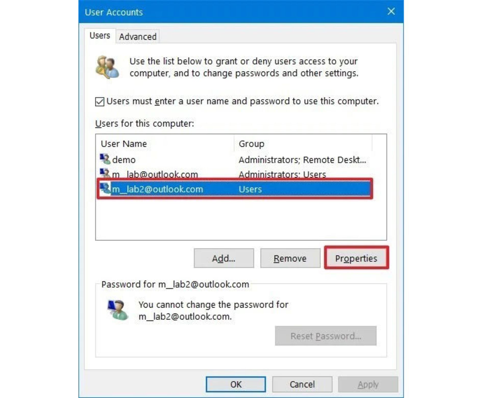 روش تغییر یوزر اکانت با User Accounts - 1
