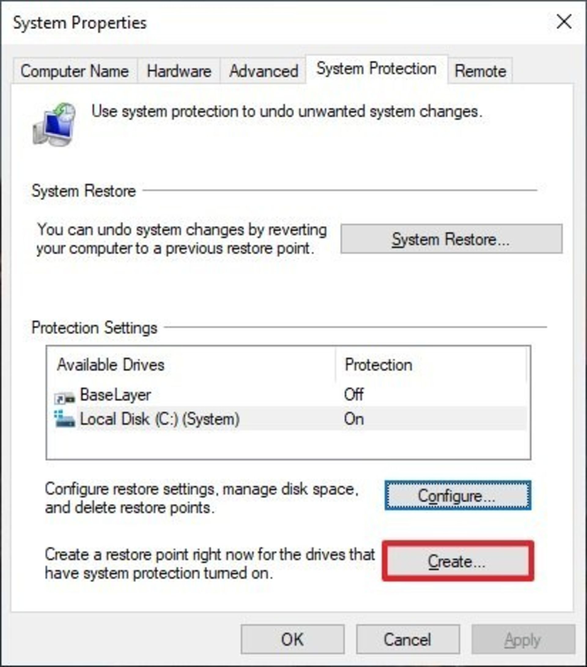 سیستم ریستور ویندوز 10 / Windows 10 System Restore