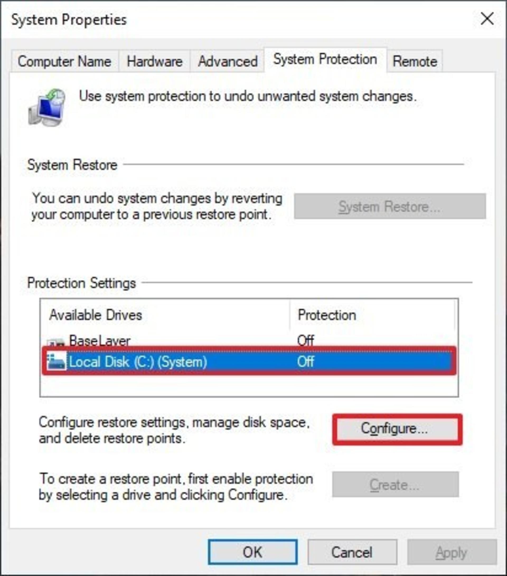 سیستم ریستور ویندوز 10 / Windows 10 System Restore