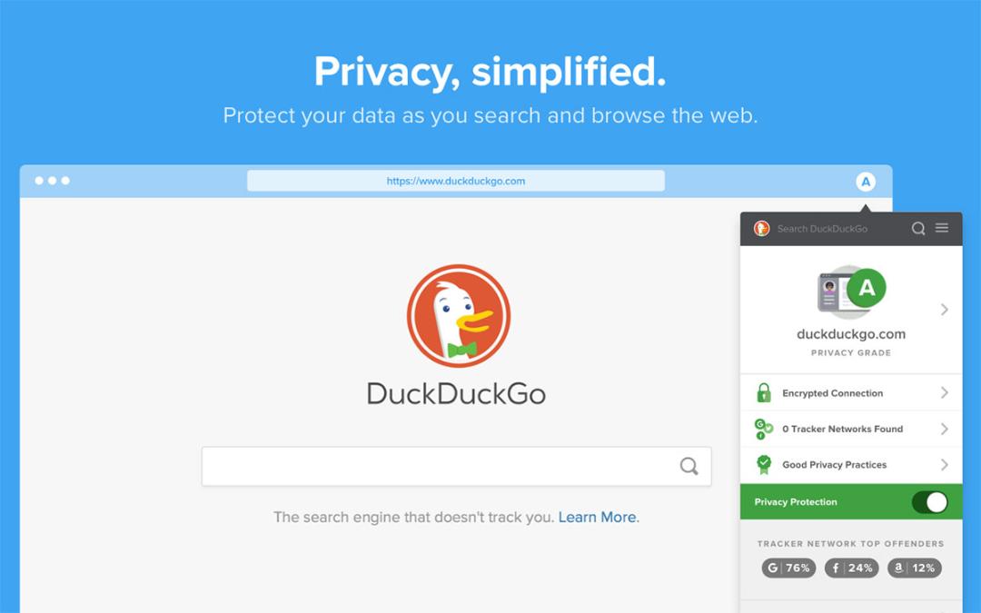 افزونه کروم DuckDuckGo Privacy Essentials