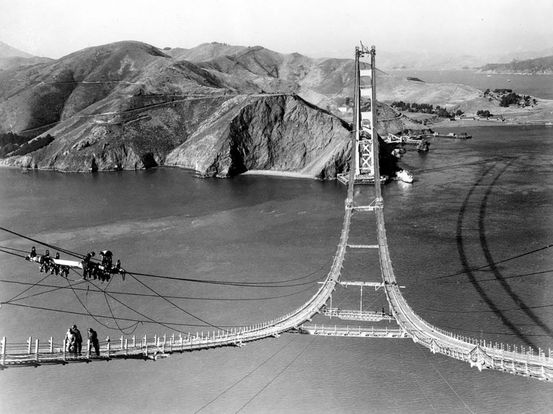 مراحل ساخت پل گلدن گیت / Golden Gate