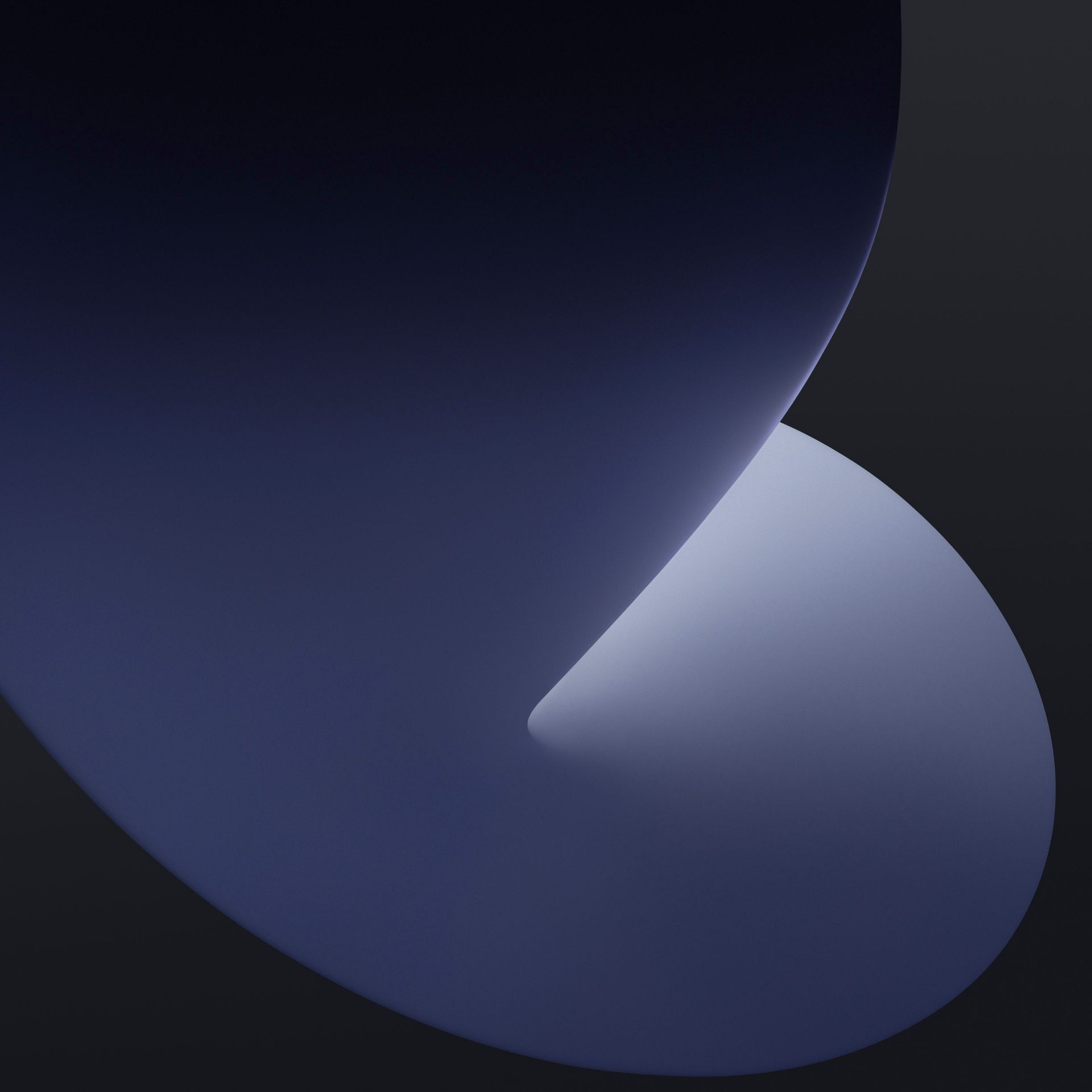 والپیپر iPadOS 14 رنگ بنفش تاریک و مشکی