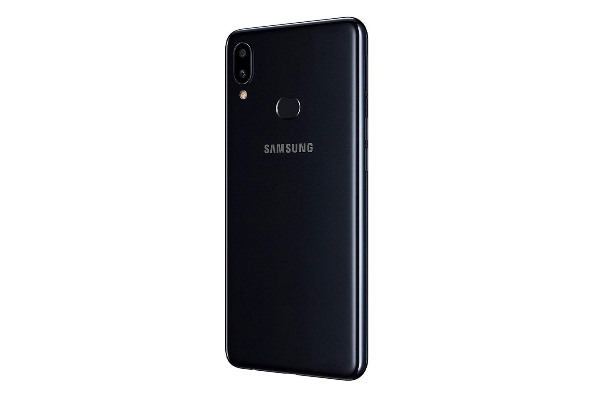 گوشی گلگسی A10s سامسونگ مشکی - نمای نیم رخ/ Samsung Galaxy A10s