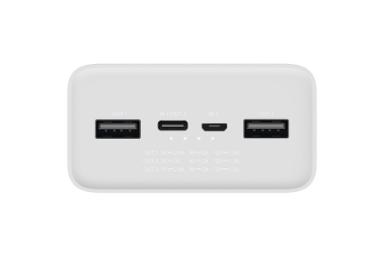 می پاوربانک شیائومی کوئیک شارژ ادیشن ۳۰۰۰۰ میلی آمپرساعت رنگ سفید / Xiaomi Mi Power Ban 3 Quick Ch