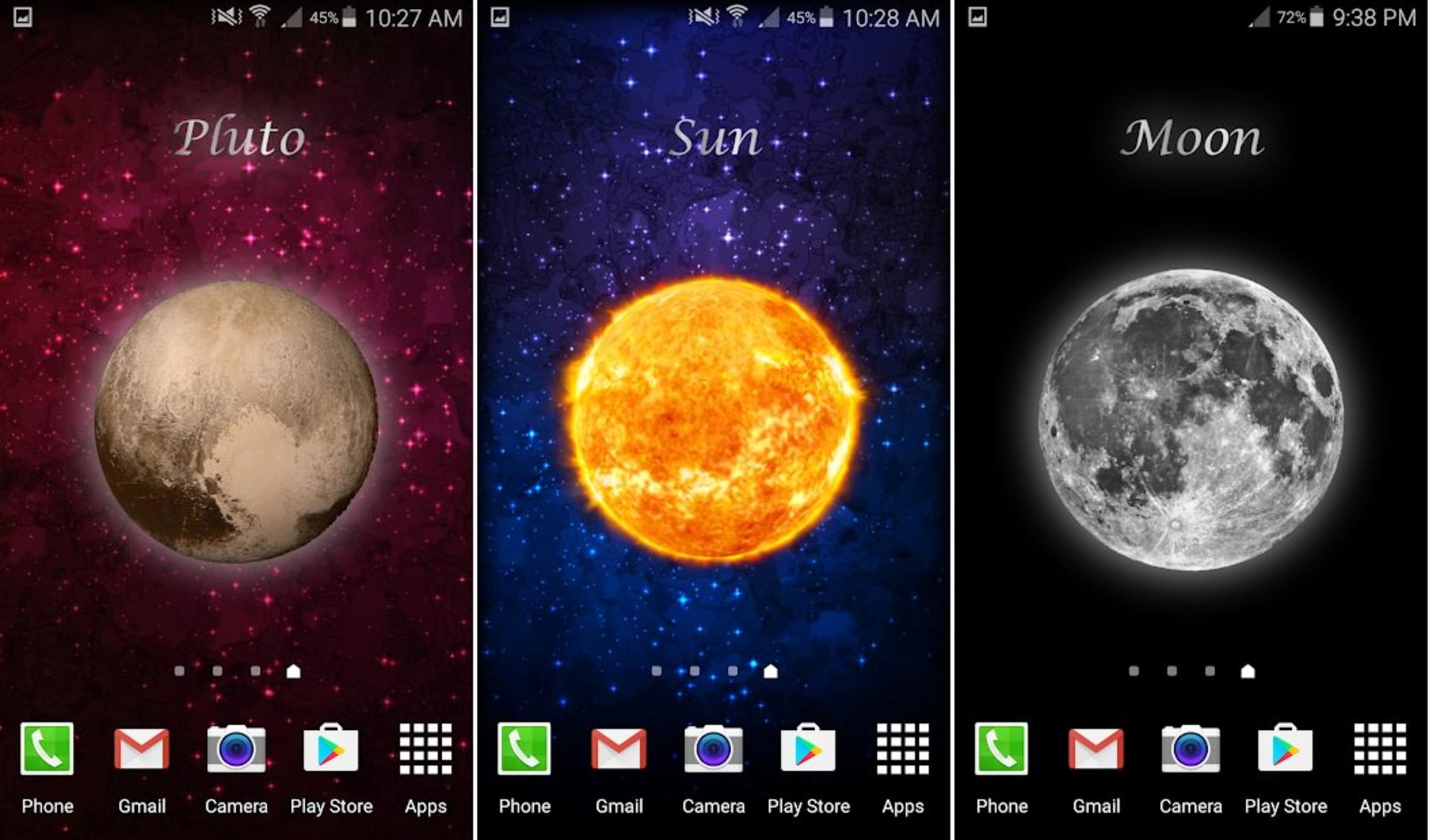 اسکرین شات  اپلیکیشن Space Galaxy Wallpaper HD Pro