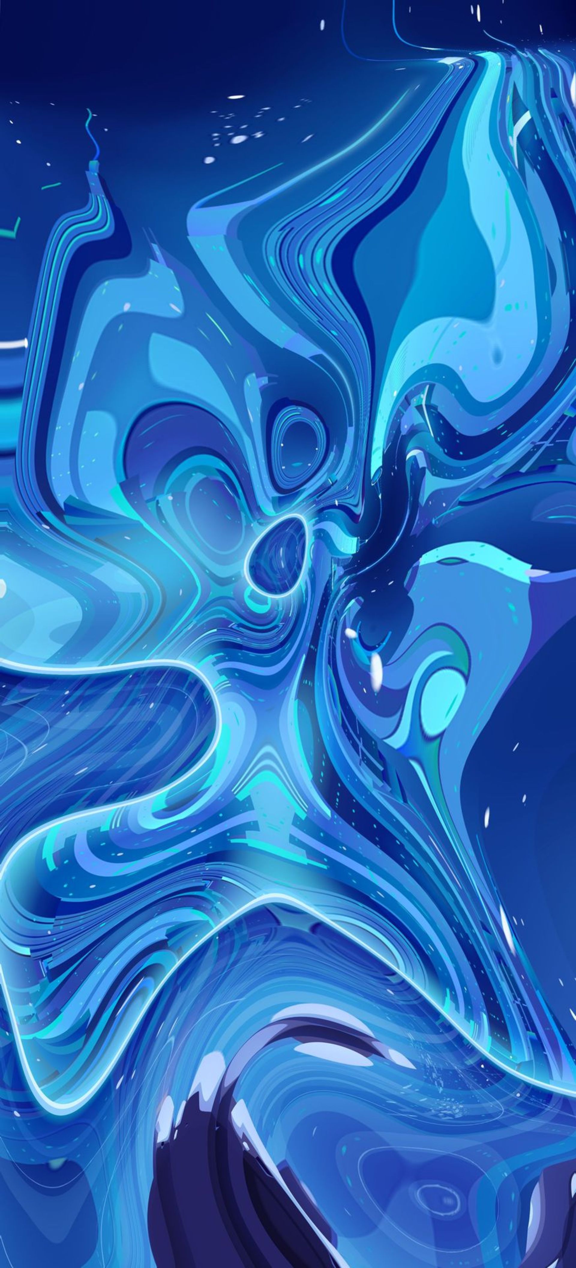 دانلود والپیپر وان پلاس عکس هنری آبی