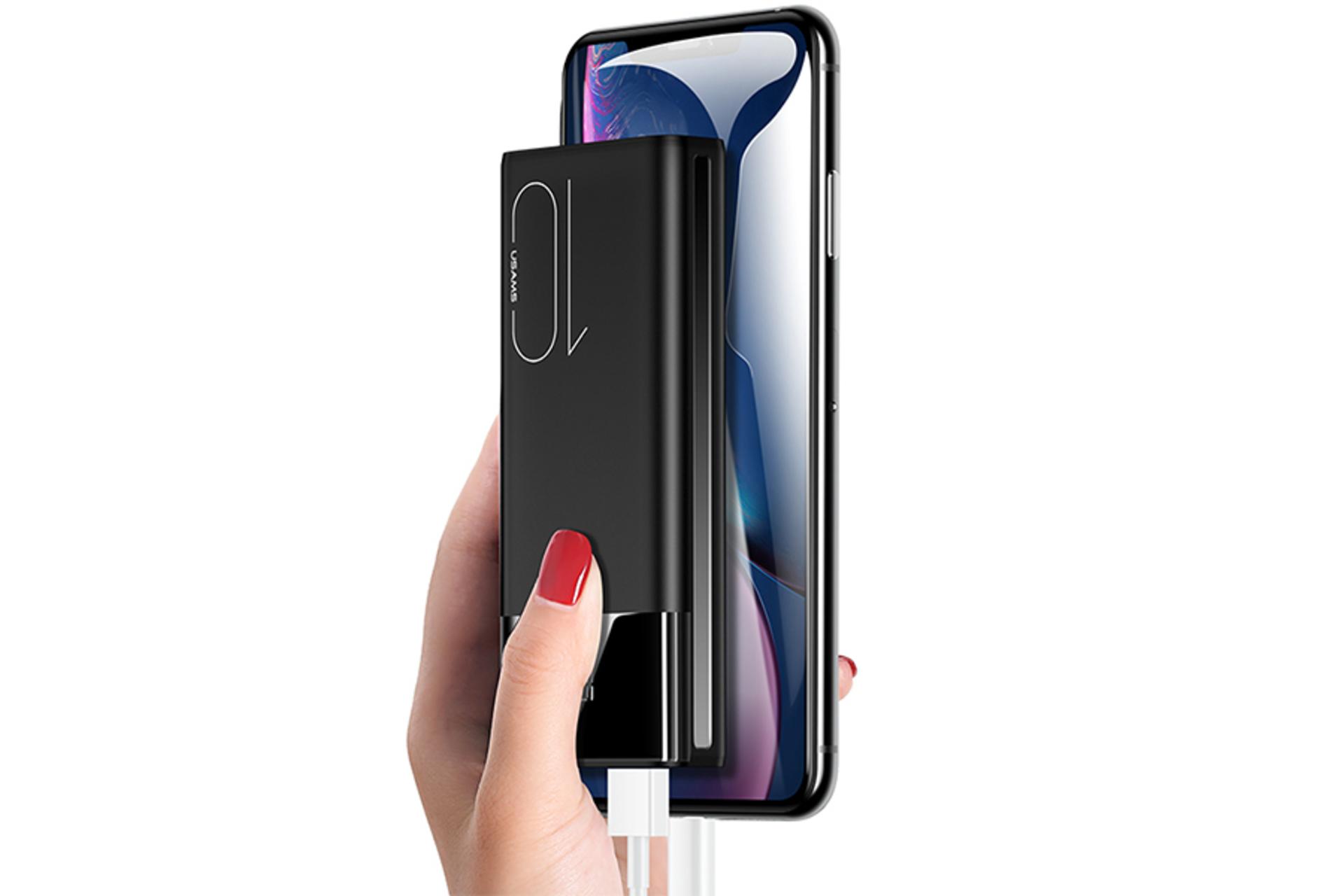 یوسمز PB34 با ظرفیت 10000 میلی‌آمپر ساعت / USAMS US-CD97 PB34 10000mAh