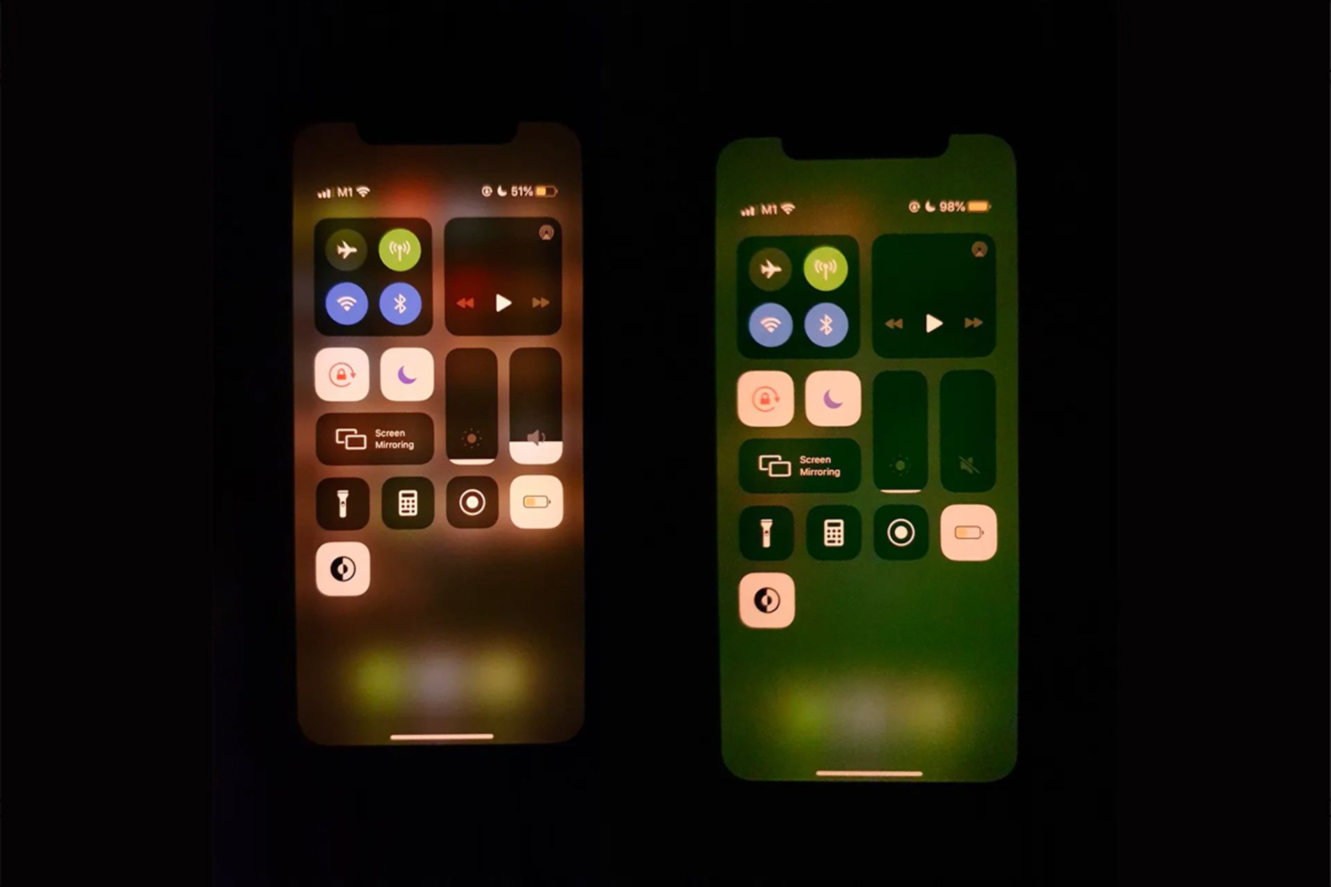 سبزشدن نمایشگر آیفون 11 اپل