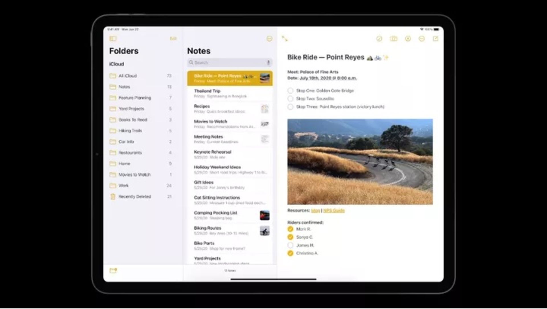 مرجع متخصصين ايران اپليكيشن نوت در آپيد / iPadOS Notes App