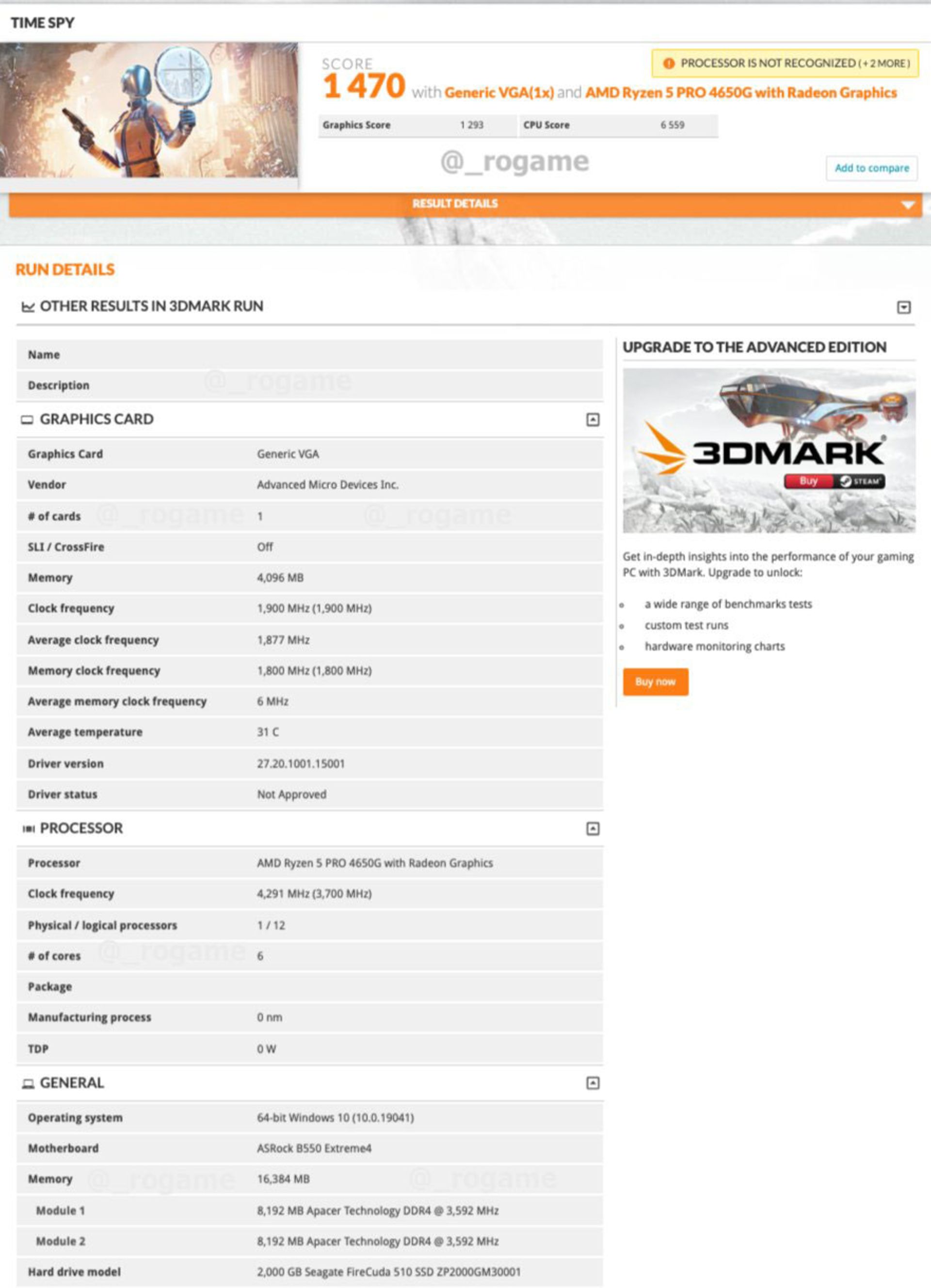 بنچمارک Ryzen 4000 Renoir APU