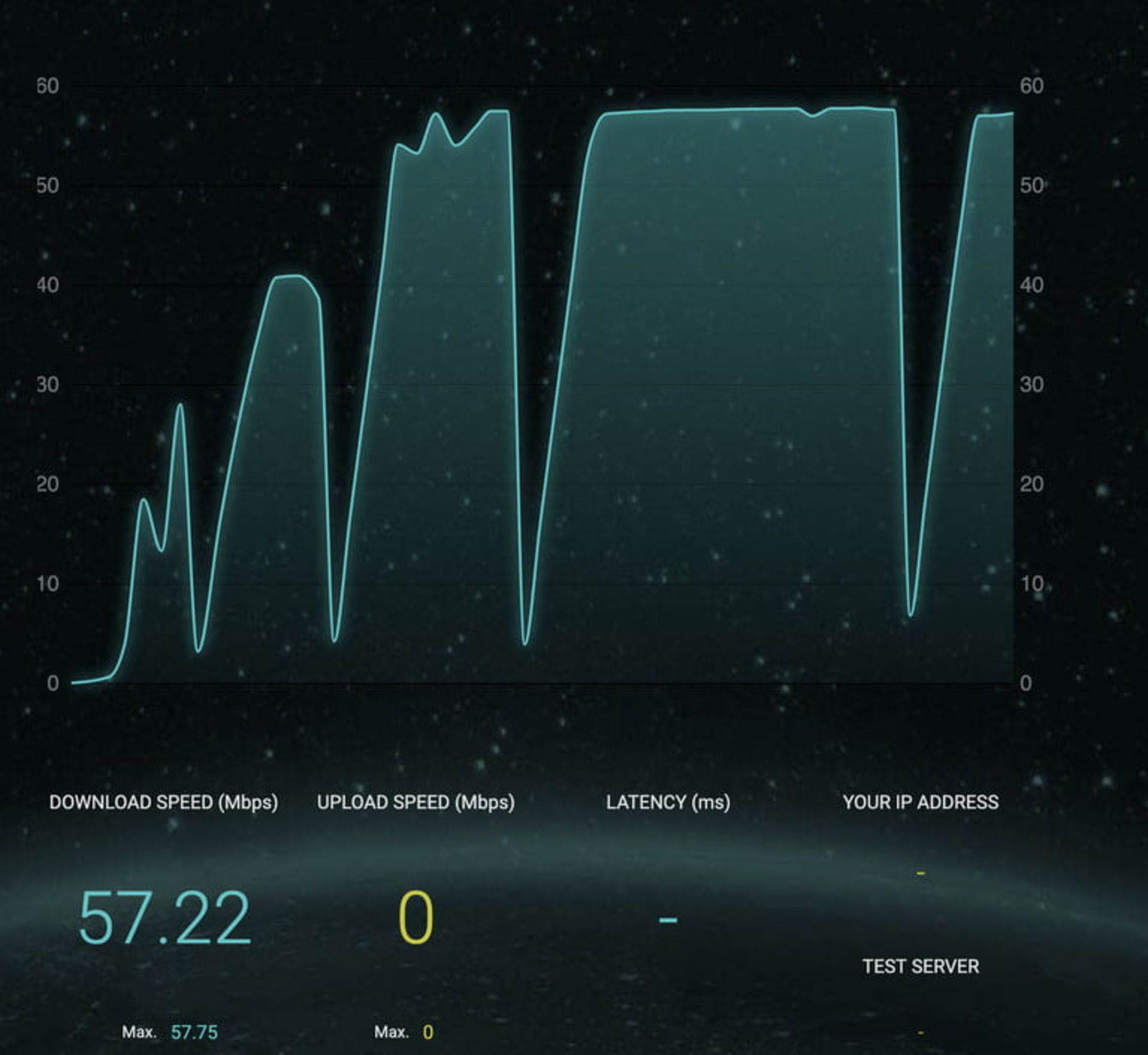 تصویری از منوی SpeedOF.Me برای تست سرعت اینترنت