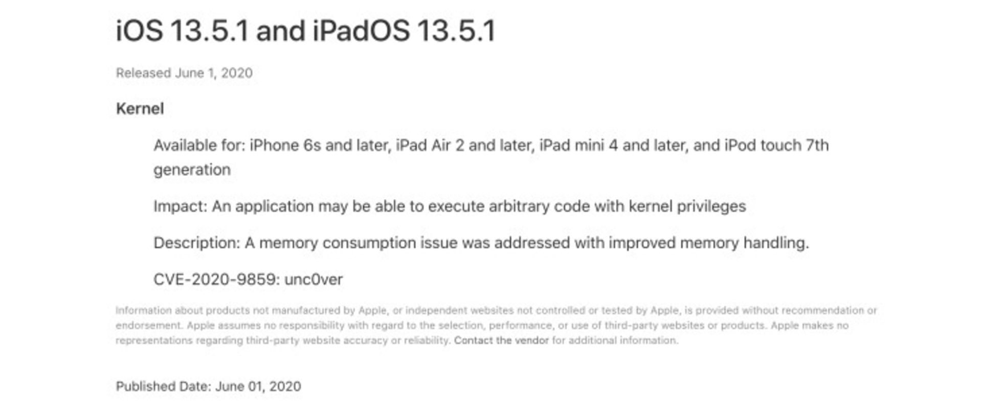 آپدیت iOS 13.5.1