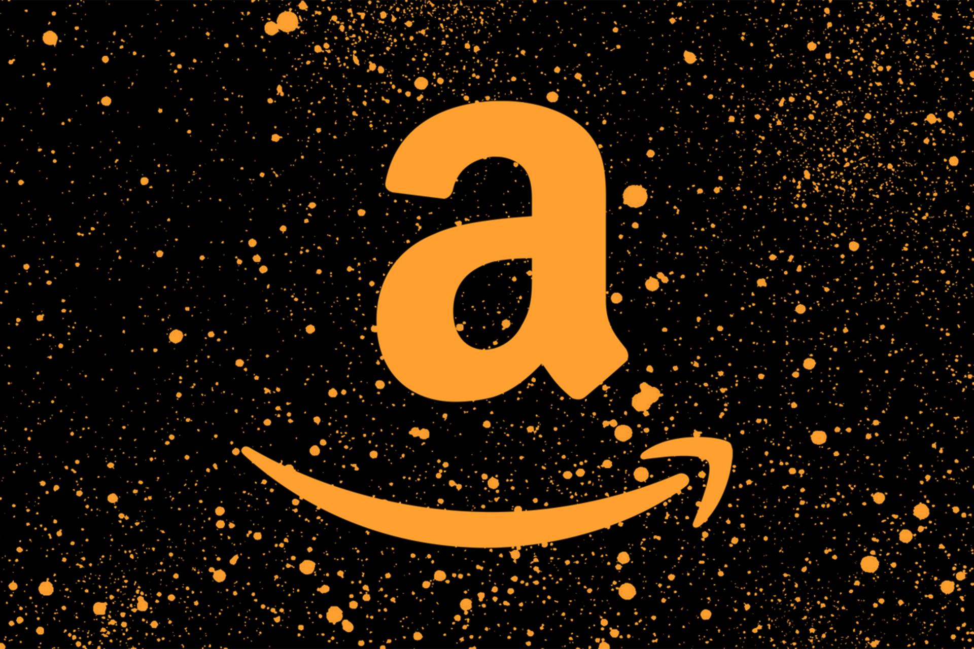 لوگو آمازون / Amazon طرح گرافیکی طلایی