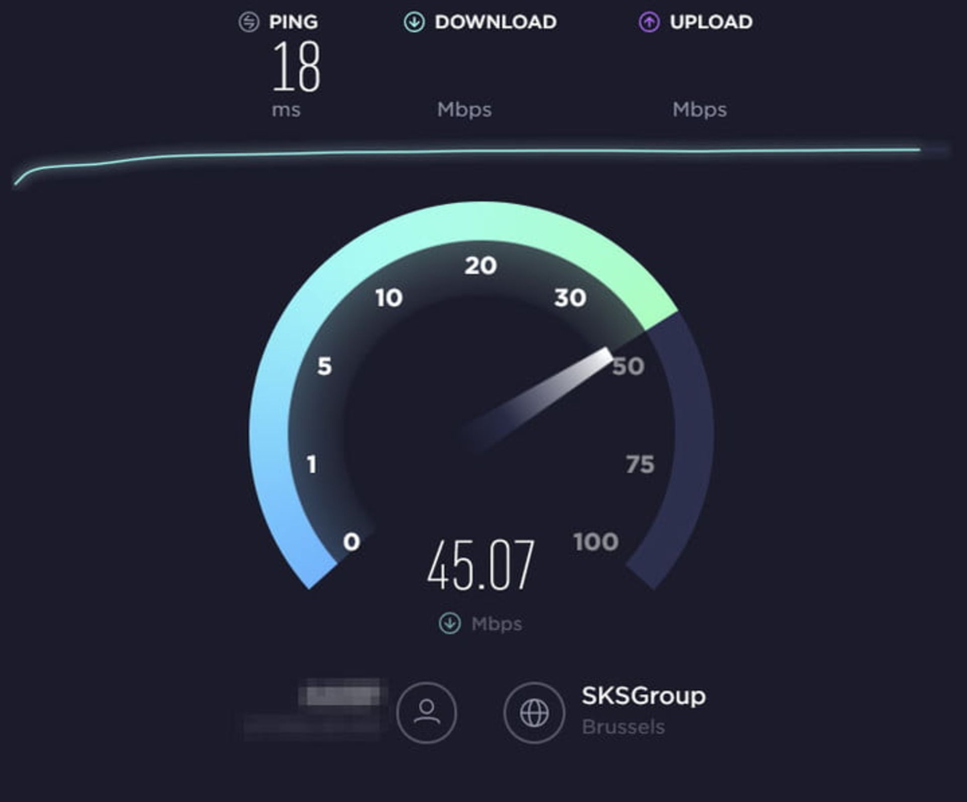 تصویری از منوی speedtest.net برای تست سرعت اینترنت