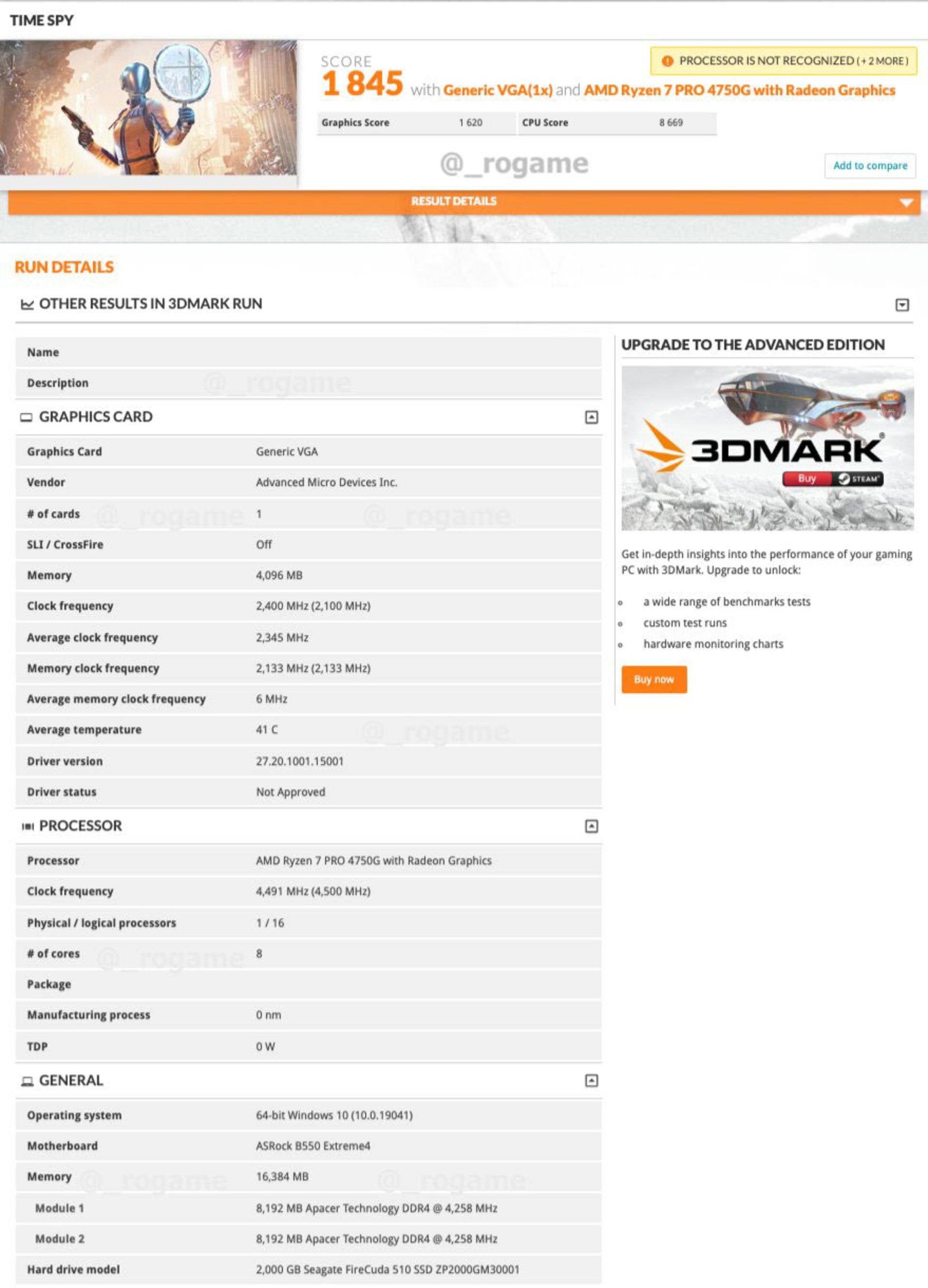 بنچمارک Ryzen 4000 Renoir APU