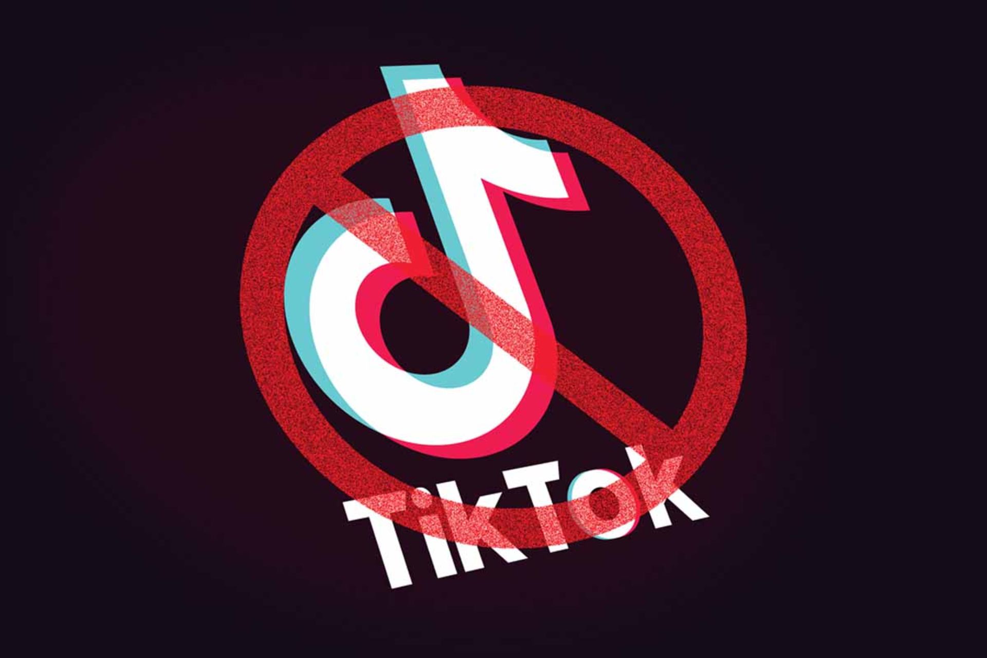 مسدودشدن تیک تاک / علامت اخطار روی لوگوی تیک تاک