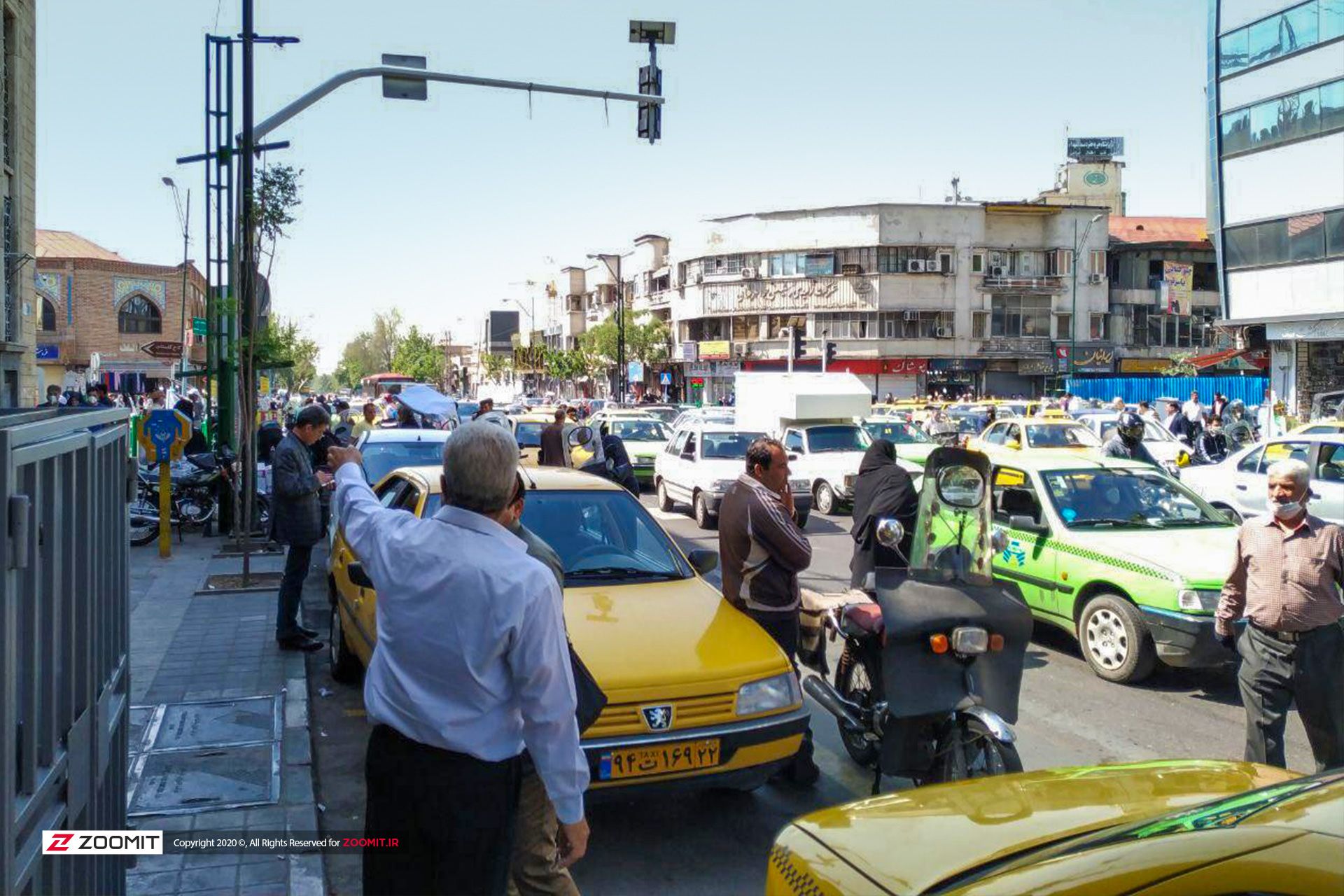 ویروس کرونا / ماسک در خیابان / شلوغی خیابان ایران