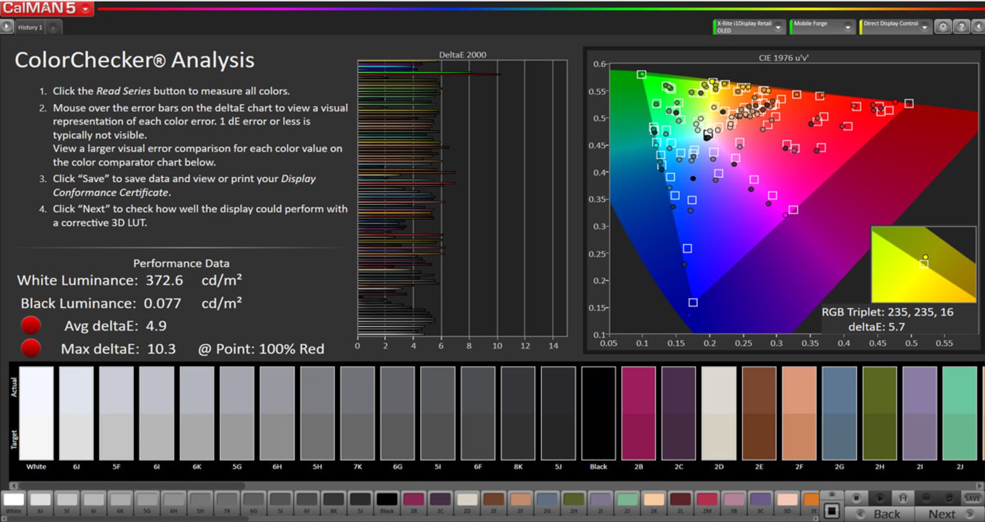 خطای نمایش رنگ در حالت Vivid و فضای رنگی Dci-P3 برای گلکسی نوت ۱۰ لایت