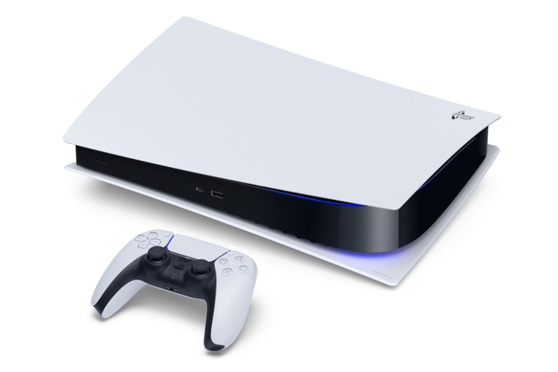 کنسول بازی پلی استیشن 5 سونی رنگ سفید / Sony Playstation 5 با دسته دوال سنس