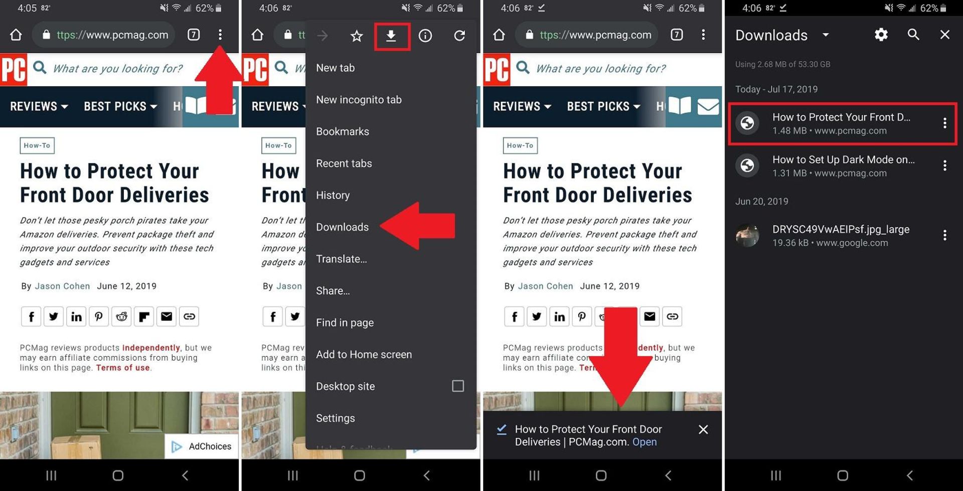 دانلود وب سایت در گوشی از طریق مرورگر کروم