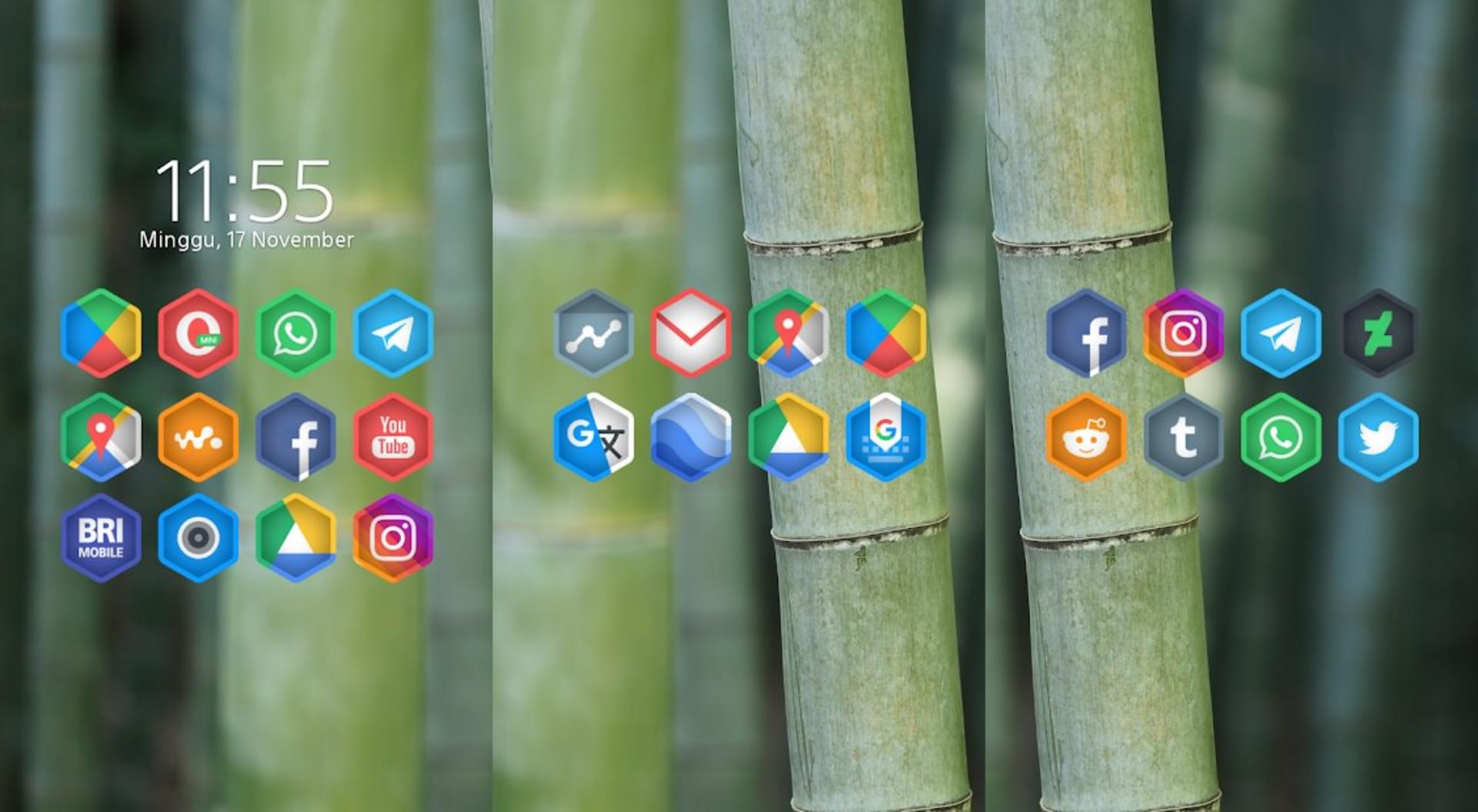 اسکرین شات اپلیکیشن Cuticon Hexa - Icon Pack