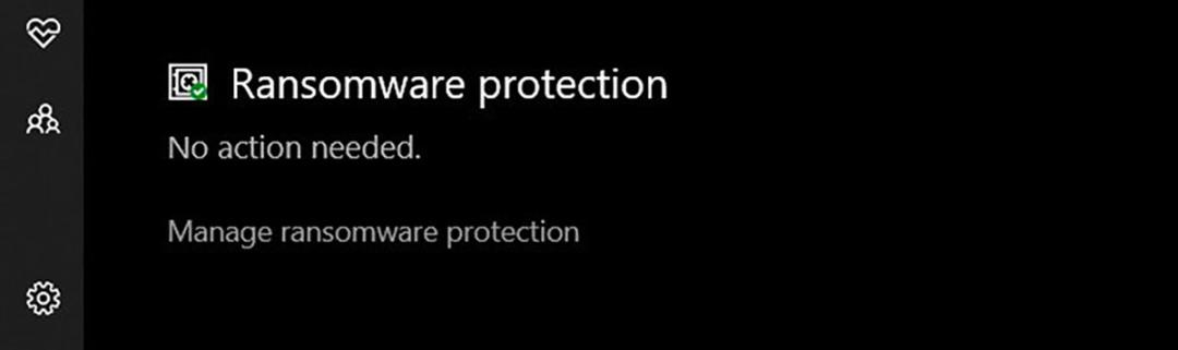 Ransomware Protection ویندوز ۱۰