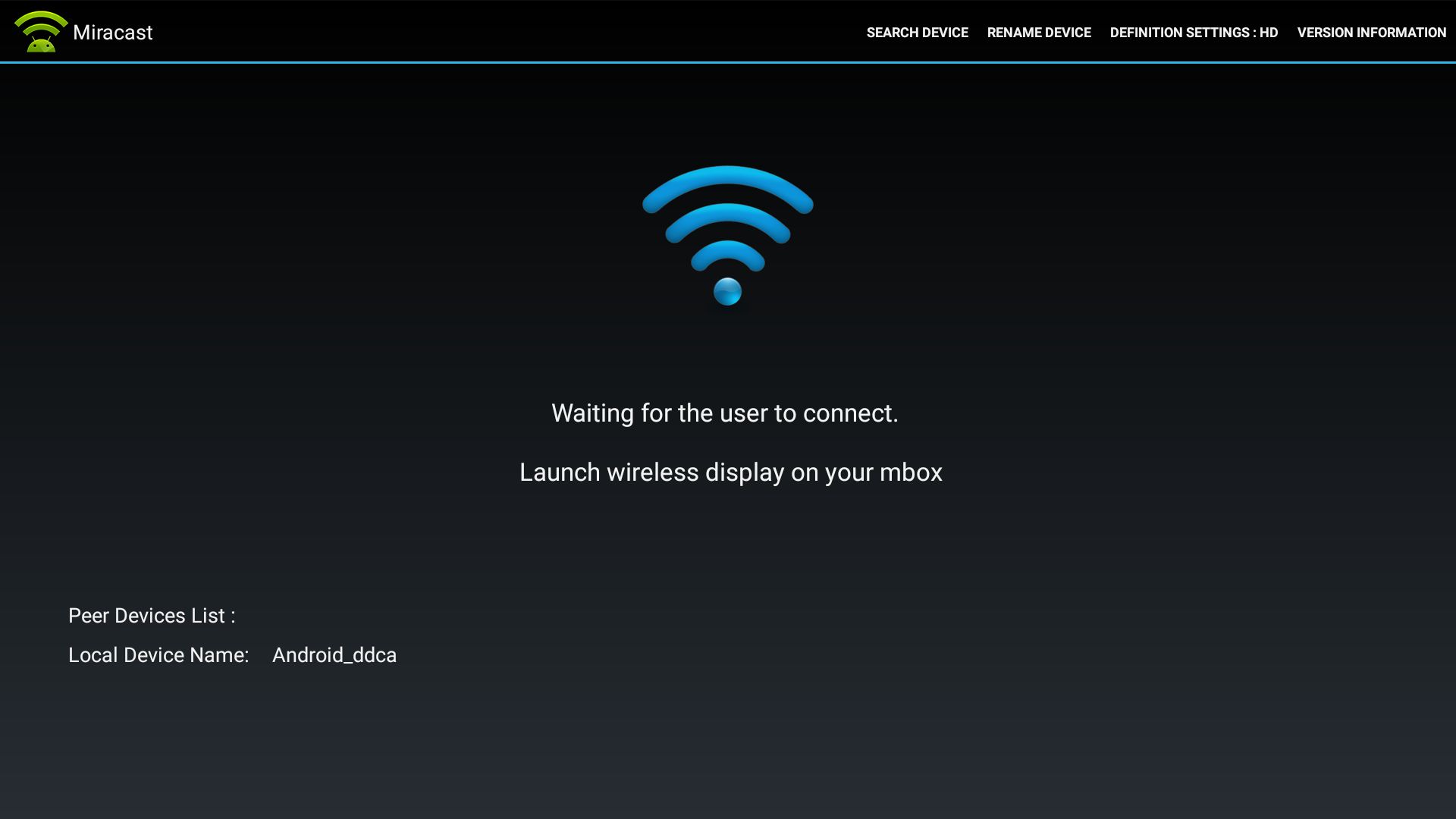 قابلیت اسکرین شیر در اندروید باکس ونتار X3