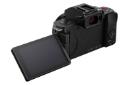 دوربین پاناسونیک لومیکس Panasonic Lumix DC-G100 نمای جلو با صفحه نمایش باز / Panasonic Lumix DC-G1